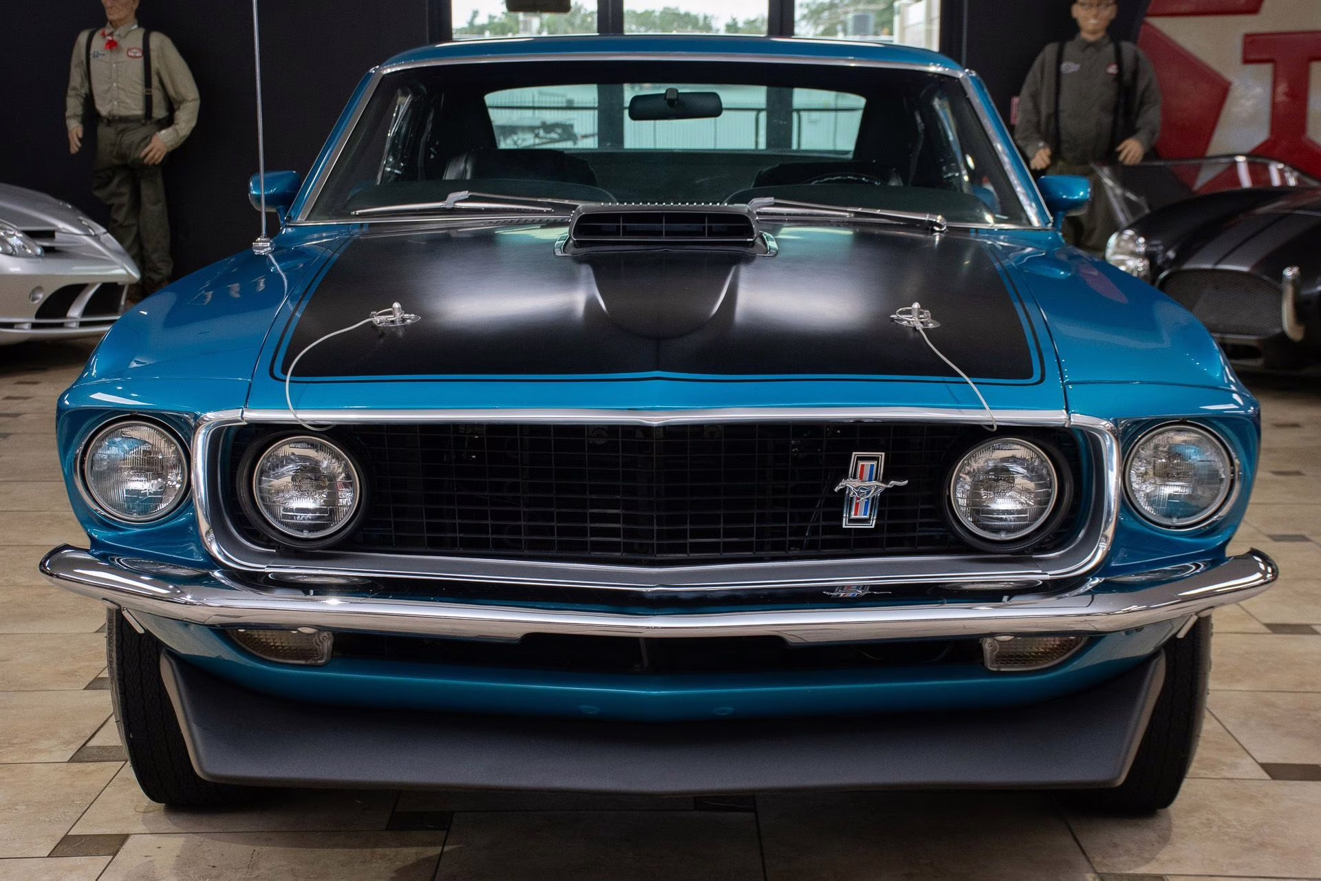 1969 Gulfstream Aqua Ford Mustang