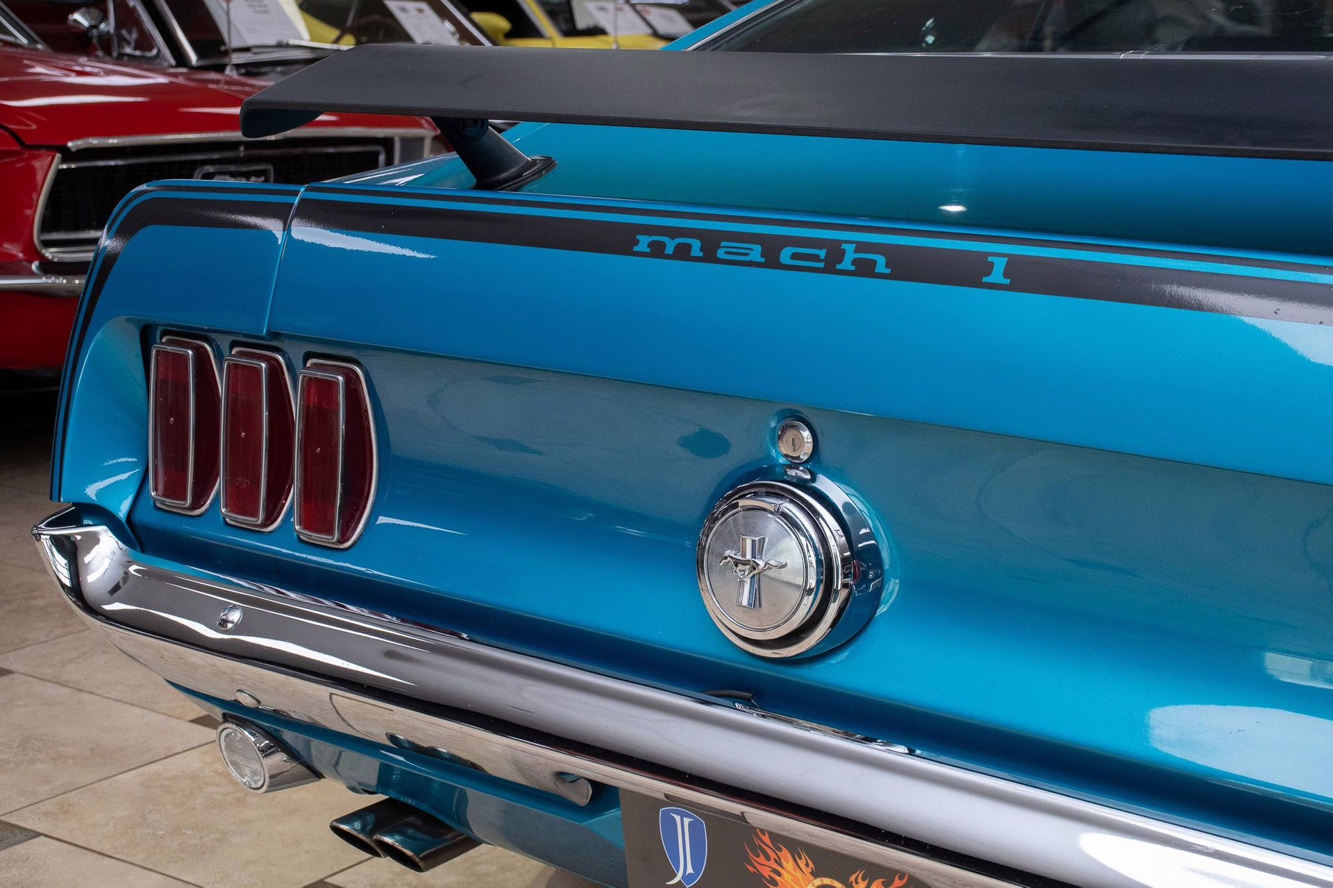 1969 Gulfstream Aqua Ford Mustang