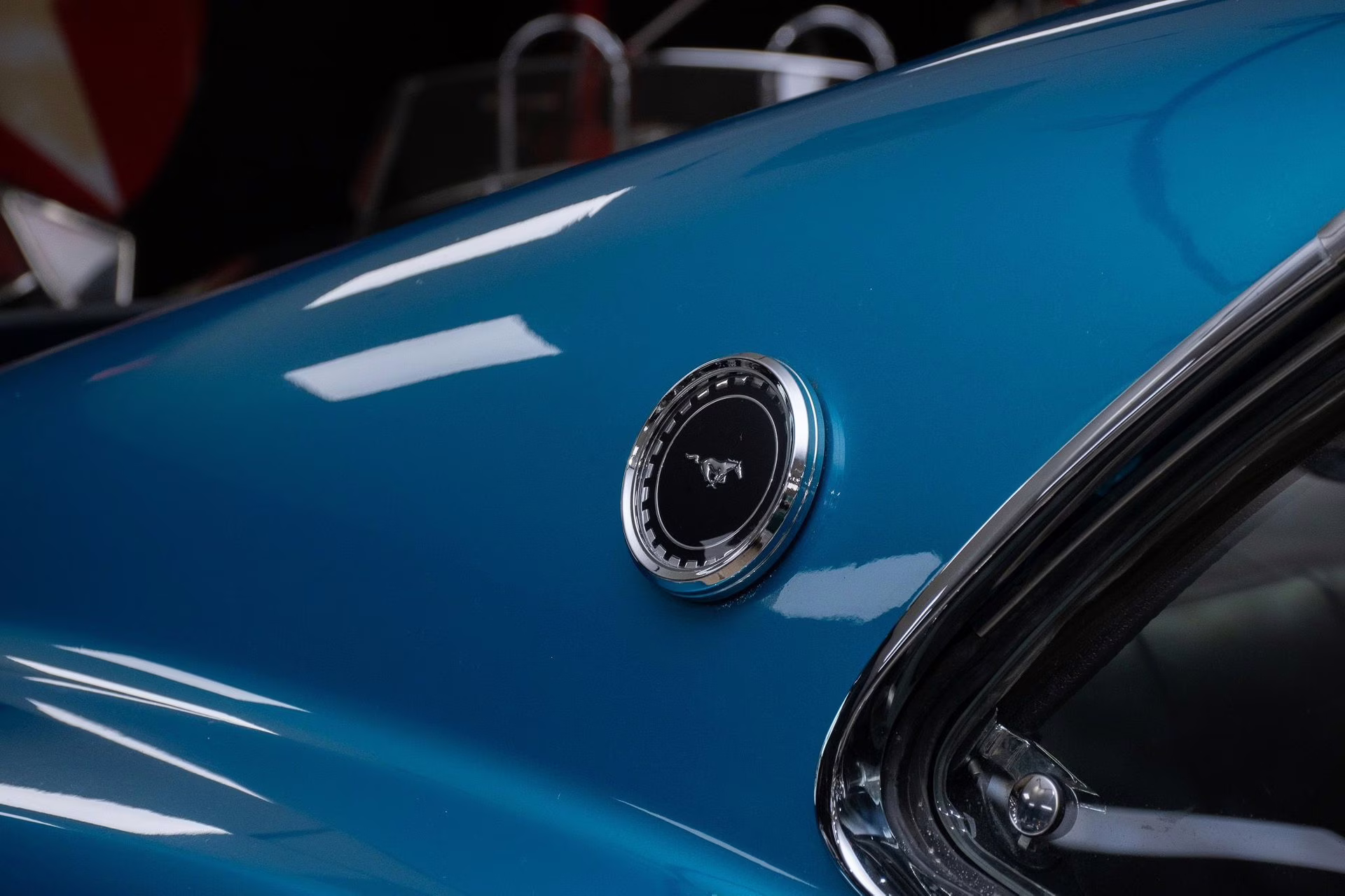 1969 Gulfstream Aqua Ford Mustang