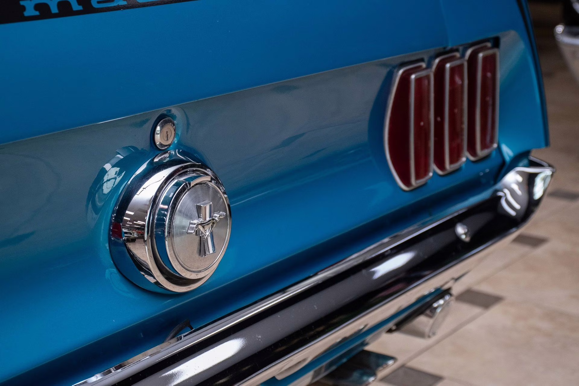 1969 Gulfstream Aqua Ford Mustang