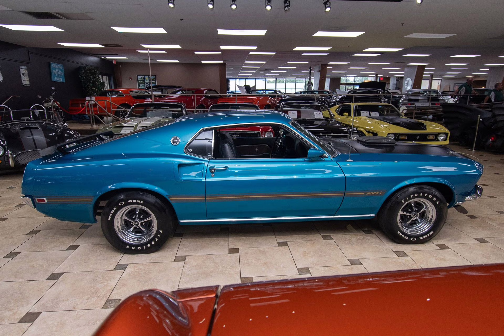 1969 Gulfstream Aqua Ford Mustang