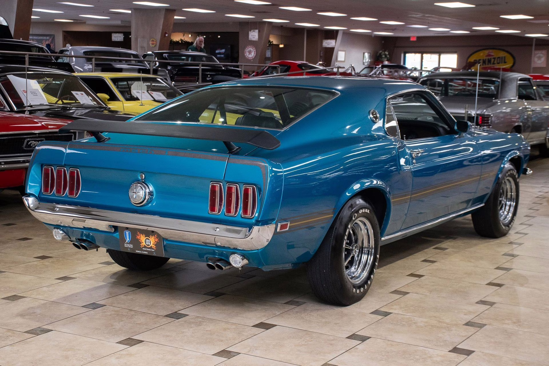 1969 Gulfstream Aqua Ford Mustang