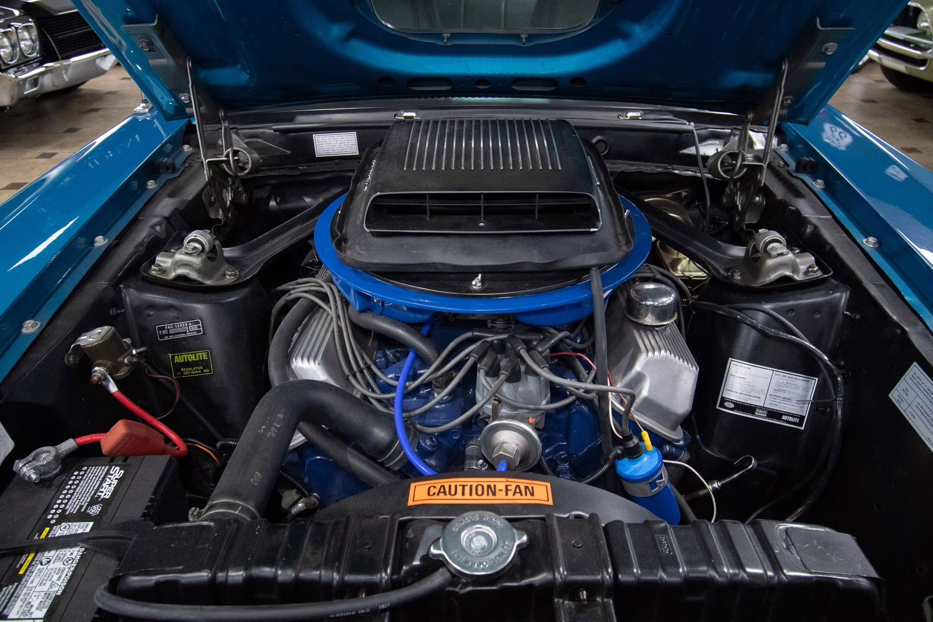 1969 Gulfstream Aqua Ford Mustang