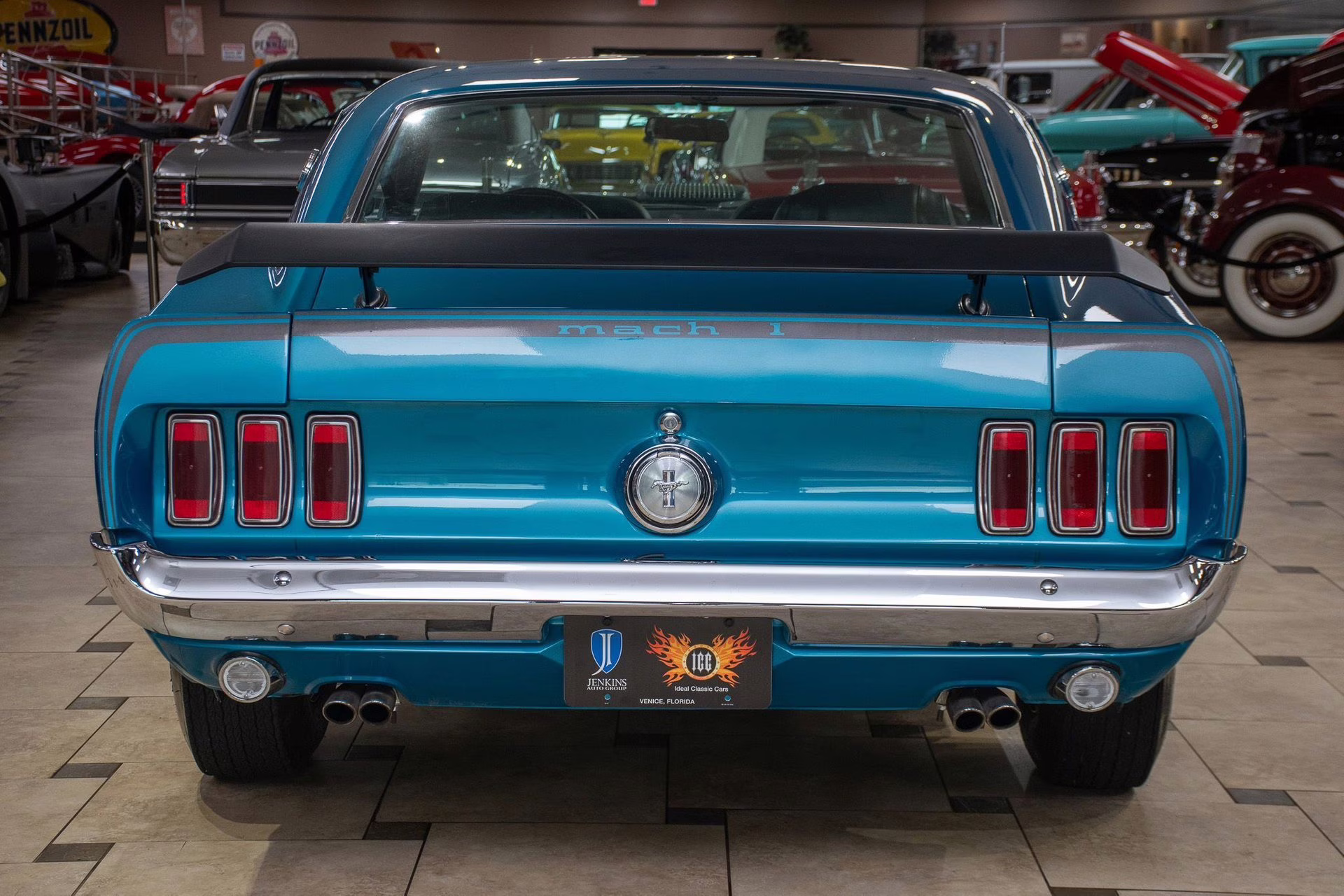 1969 Gulfstream Aqua Ford Mustang