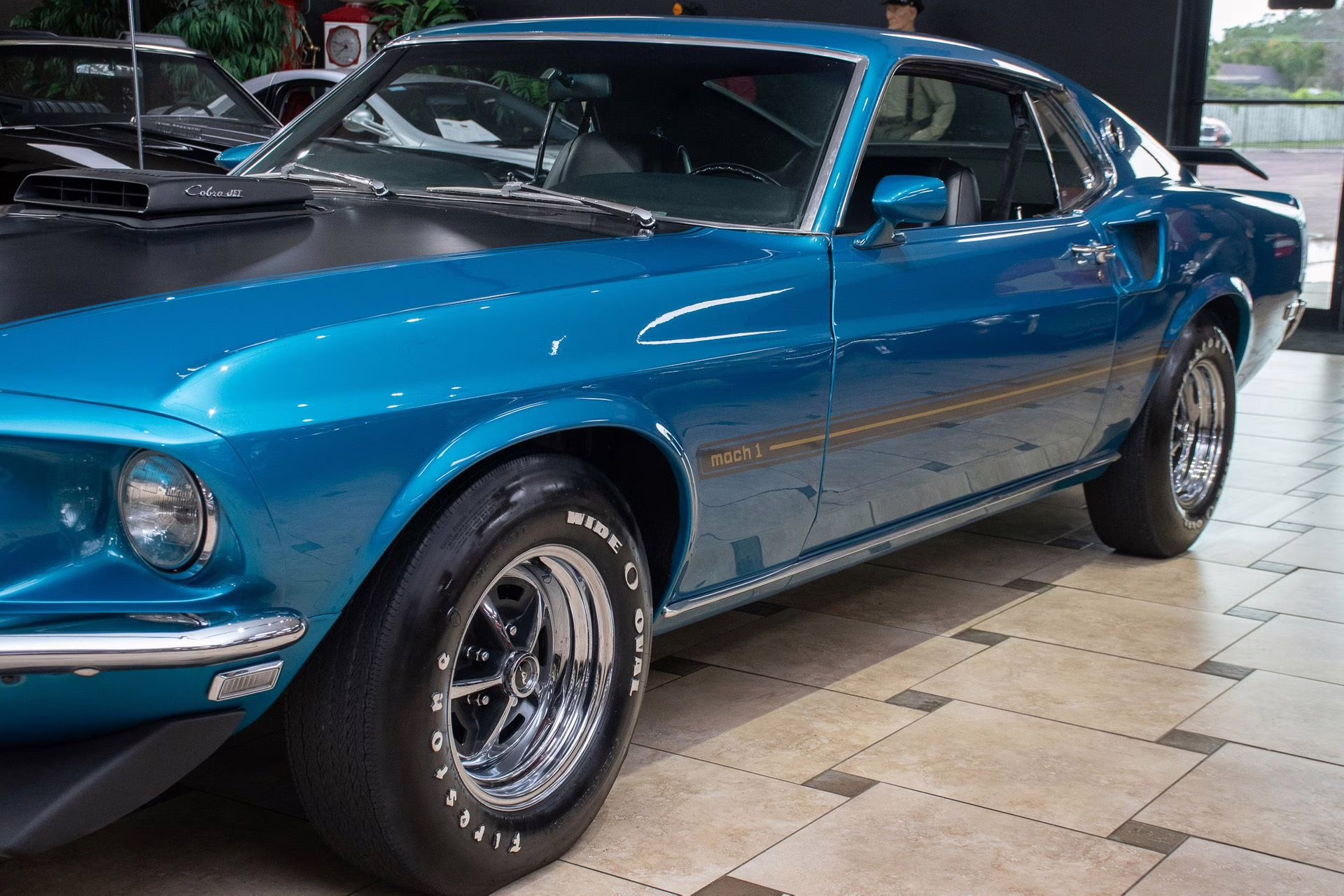 1969 Gulfstream Aqua Ford Mustang