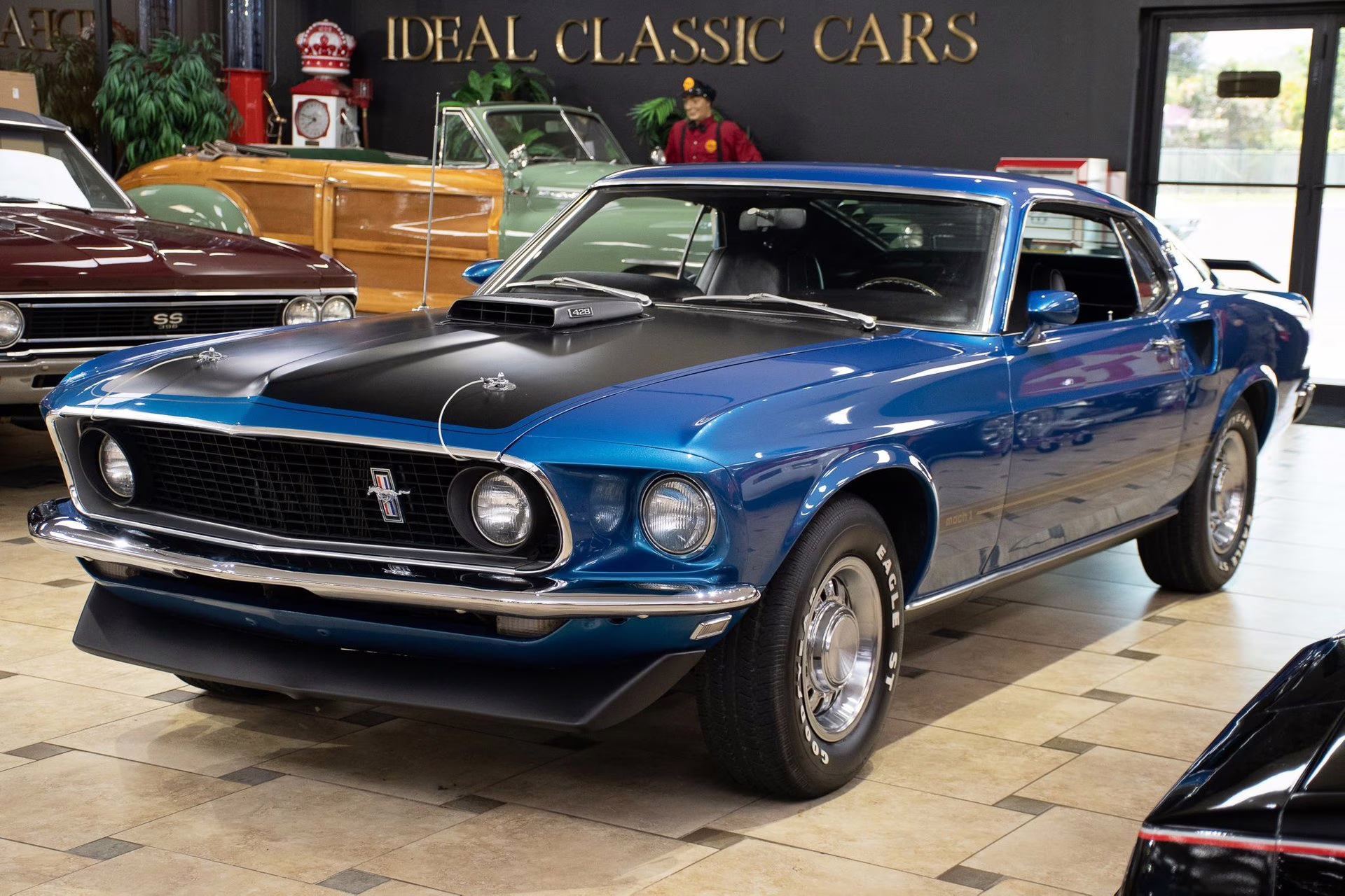 1969 Acapulco Blue Ford Mustang