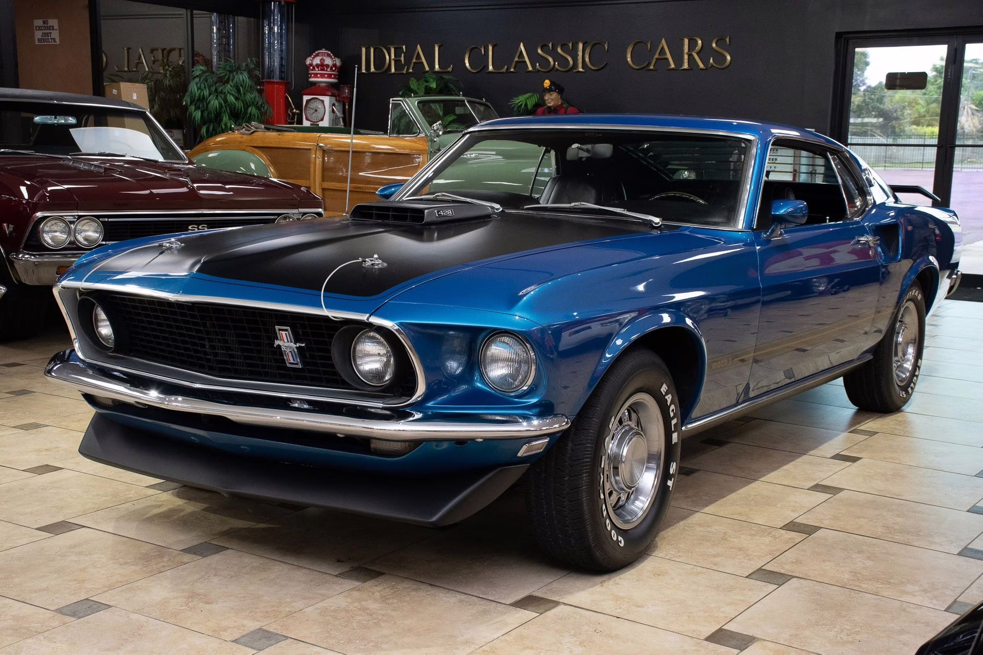 1969 Acapulco Blue Ford Mustang