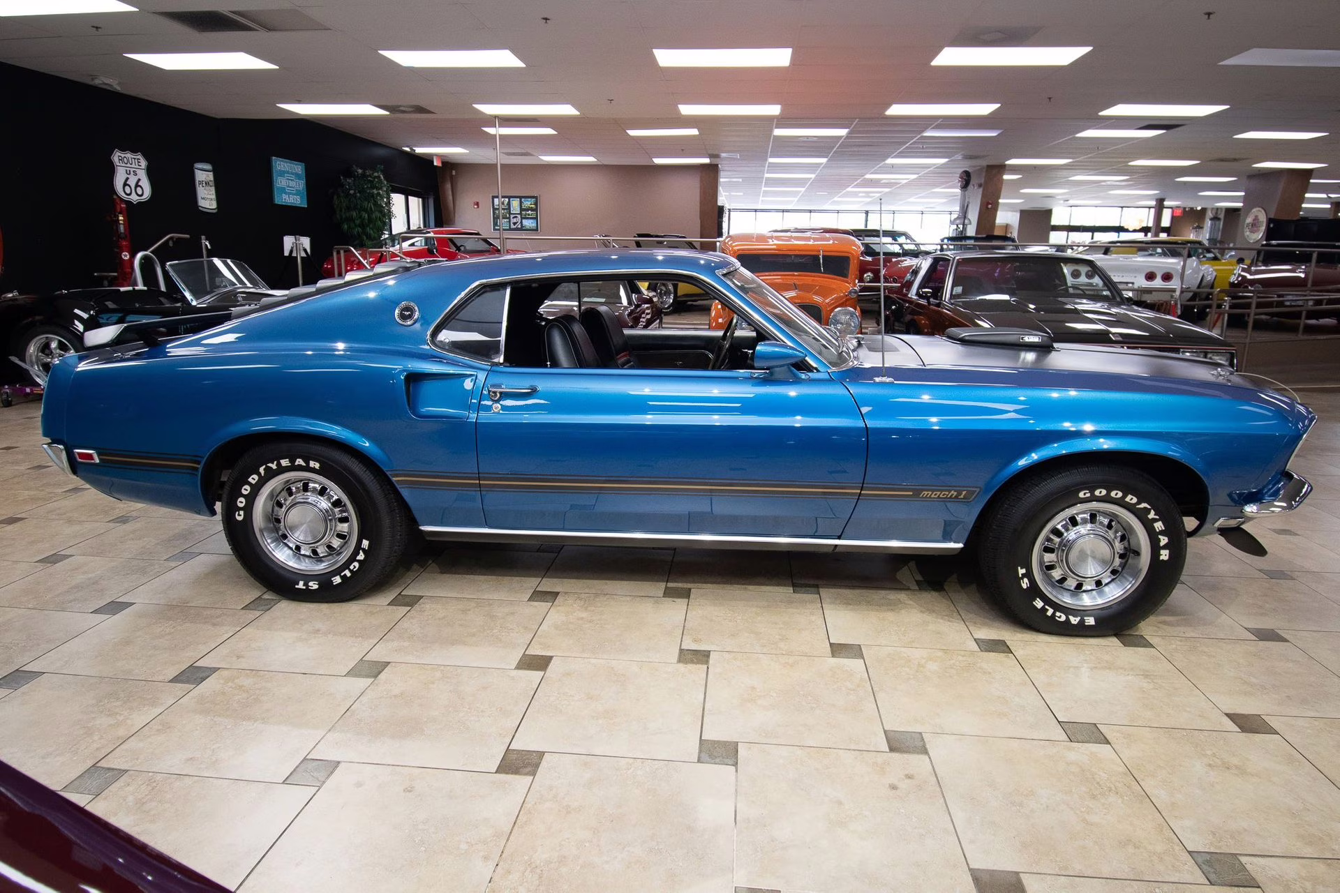 1969 Acapulco Blue Ford Mustang