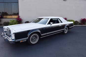 1979 Dark Blue and White Lincoln Continental Mark V