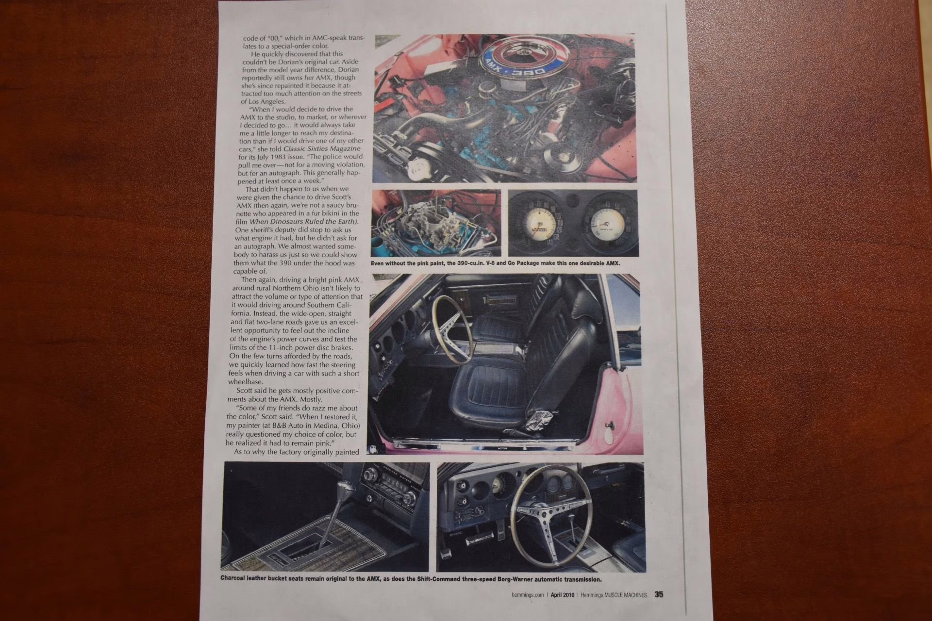 1969 Special Paint Code Pink AMC AMX