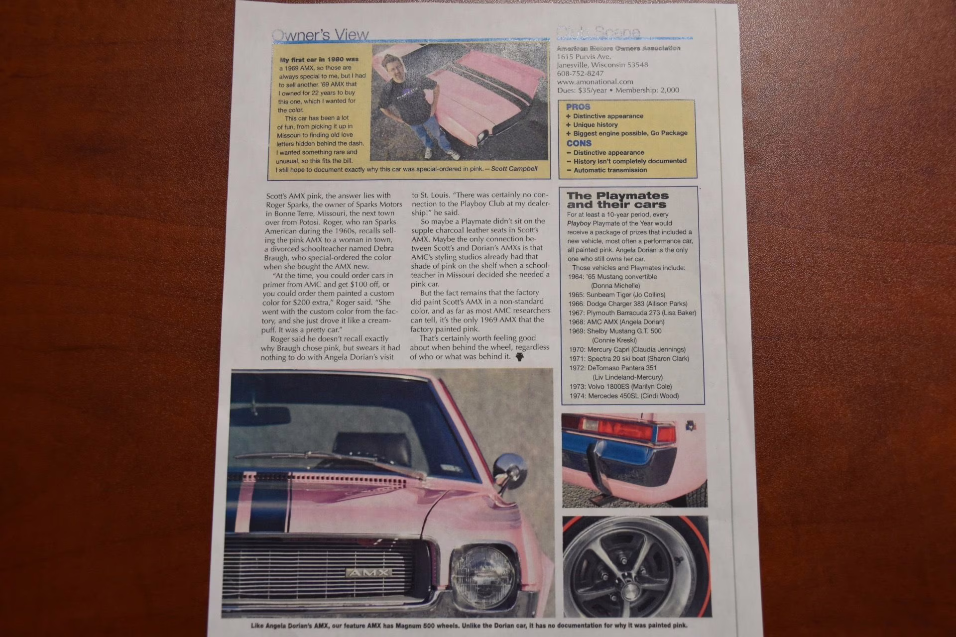 1969 Special Paint Code Pink AMC AMX