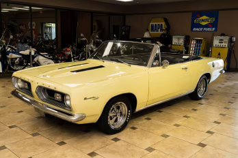 1967 Yellow Plymouth Barracuda
