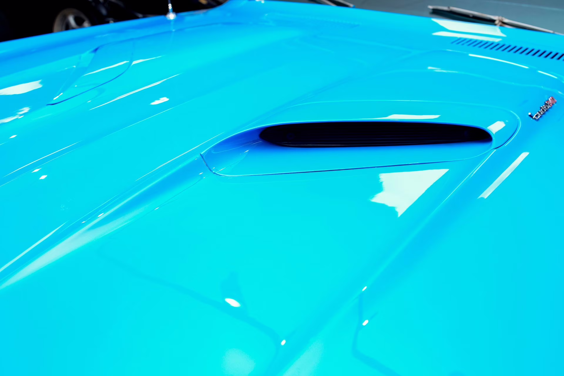 1973 Basin Street Blue Plymouth 'Cuda