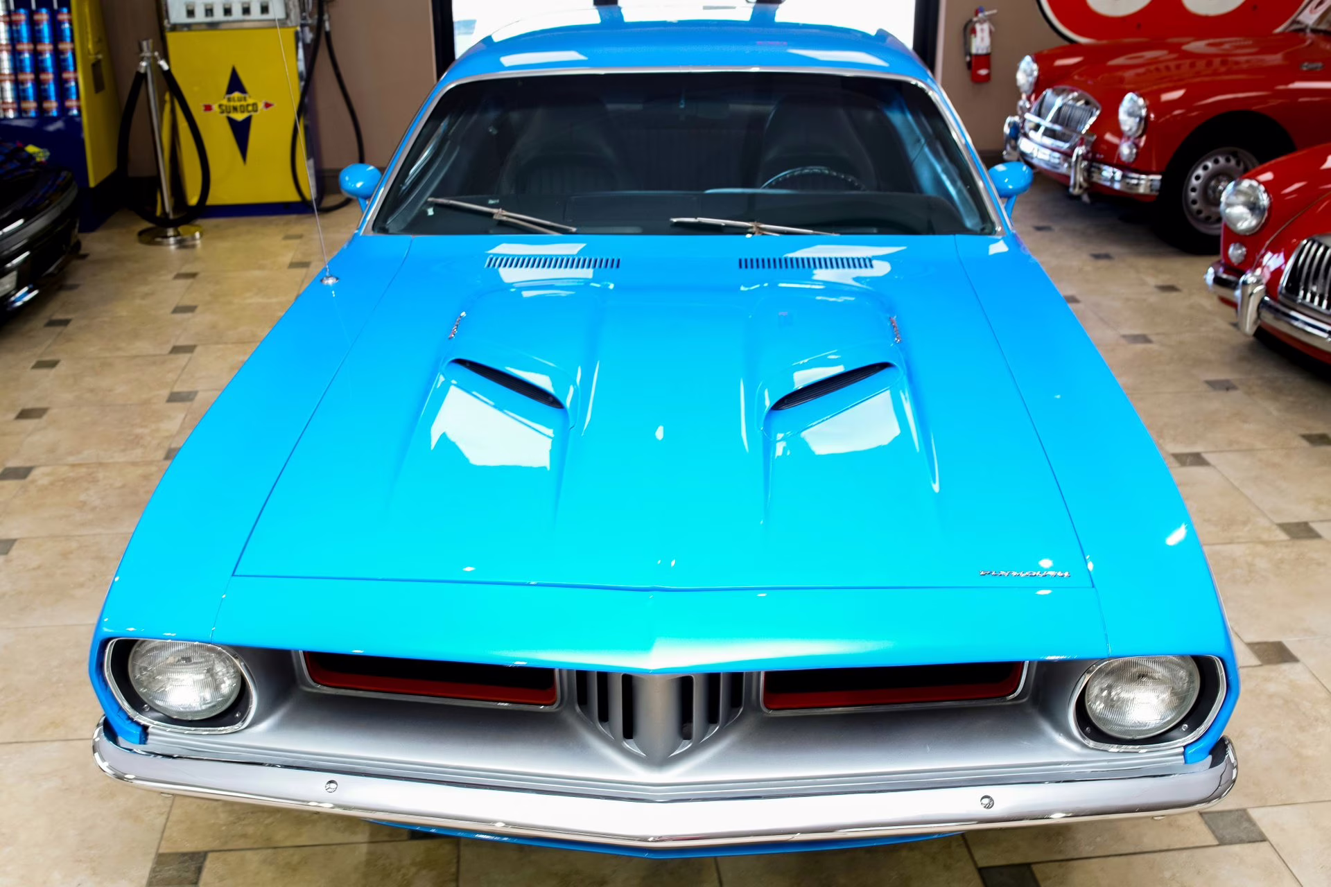 1973 Basin Street Blue Plymouth 'Cuda