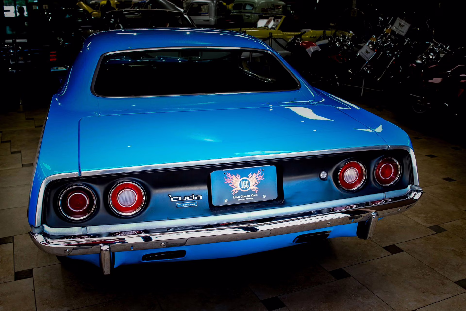 1973 Basin Street Blue Plymouth 'Cuda