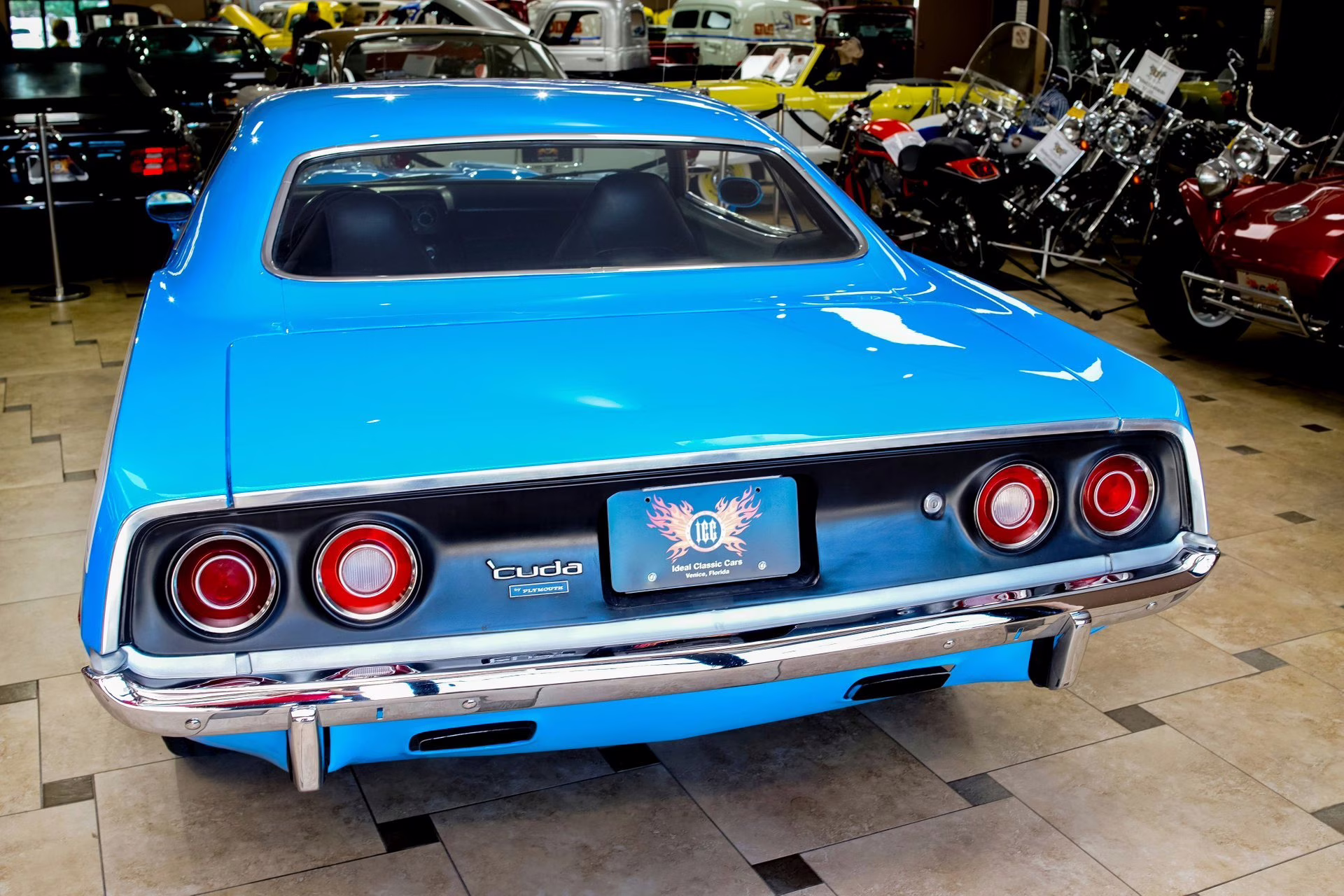 1973 Basin Street Blue Plymouth 'Cuda