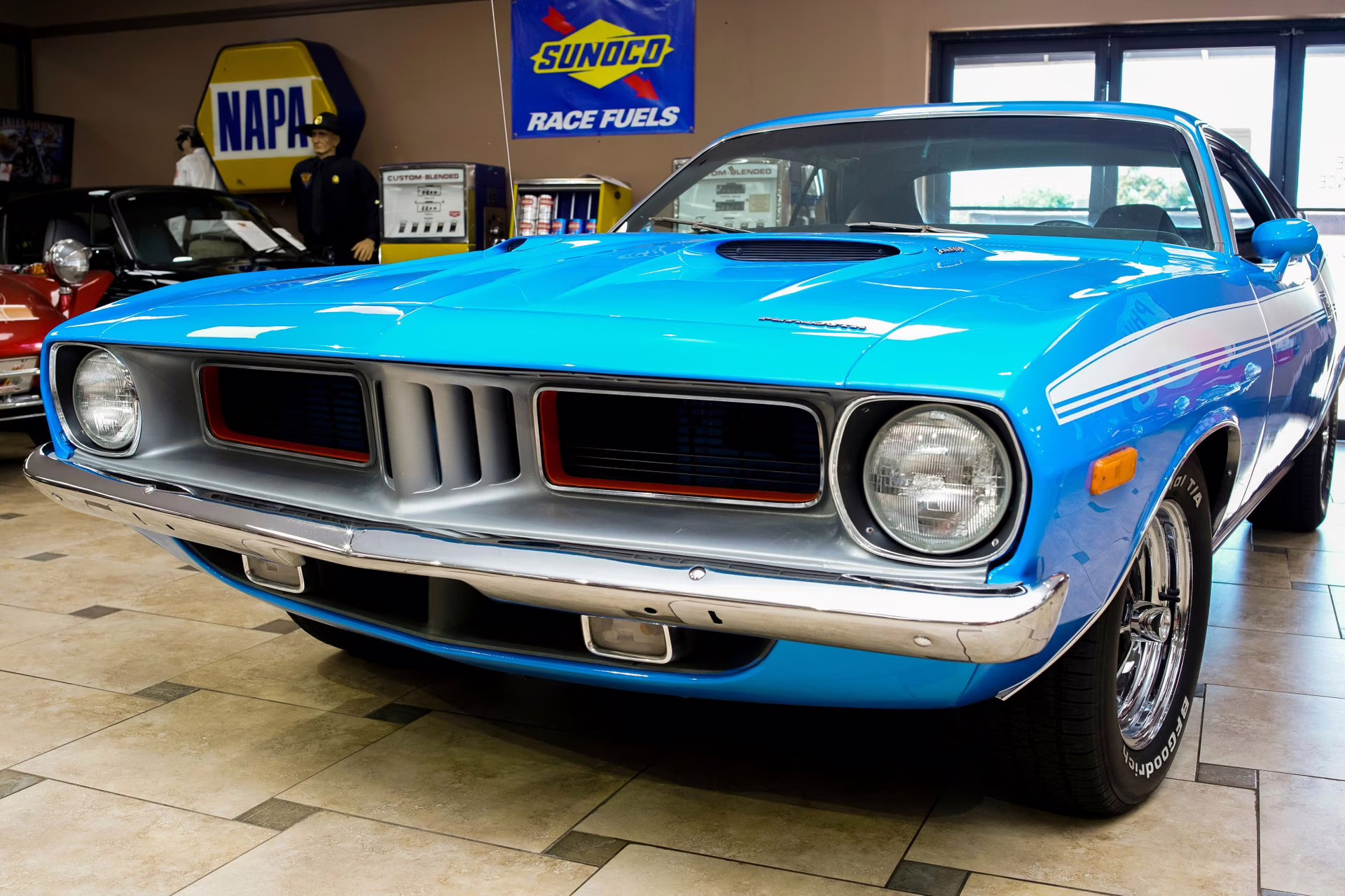 1973 Basin Street Blue Plymouth 'Cuda