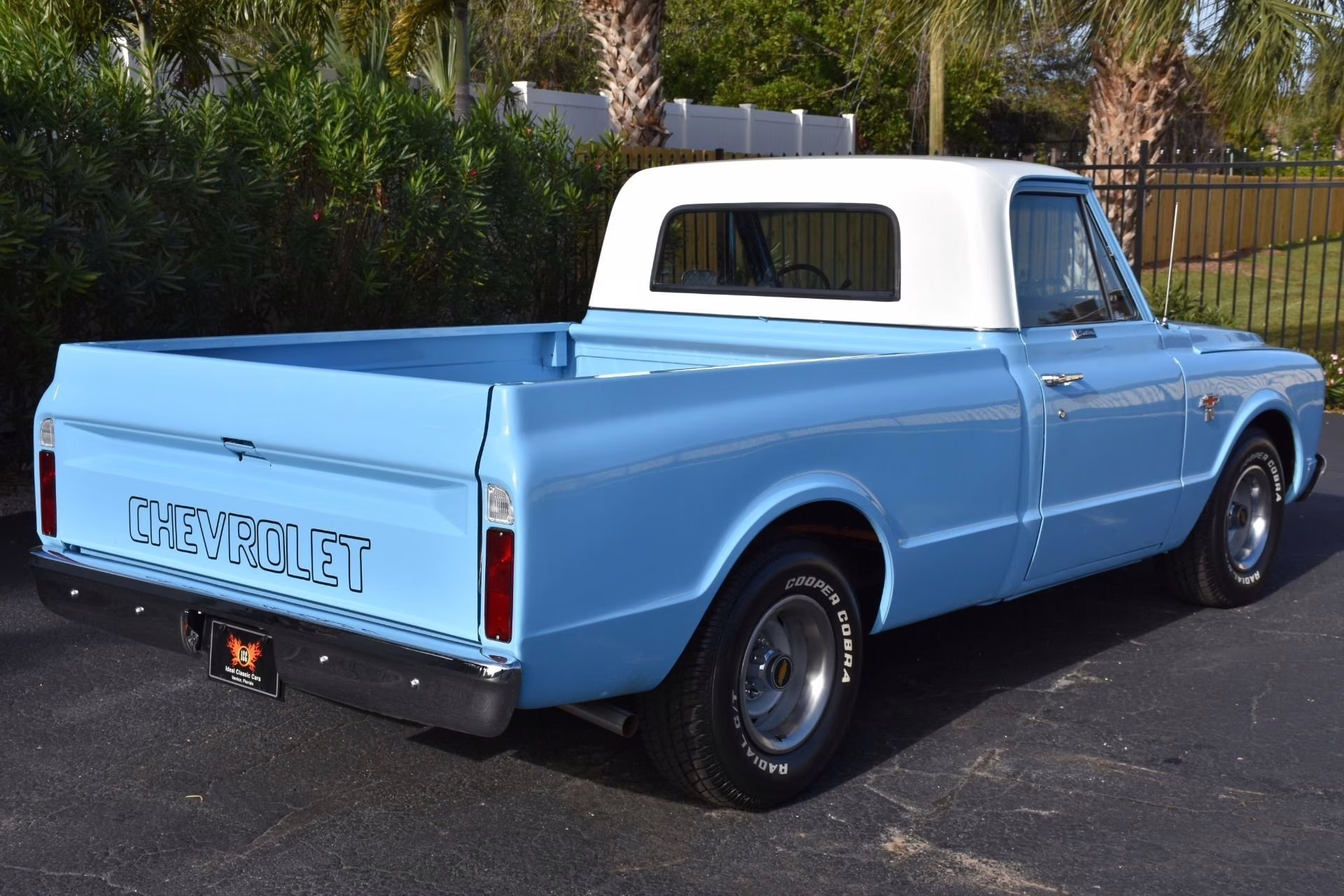 1967 Blue and White Chevrolet C-10