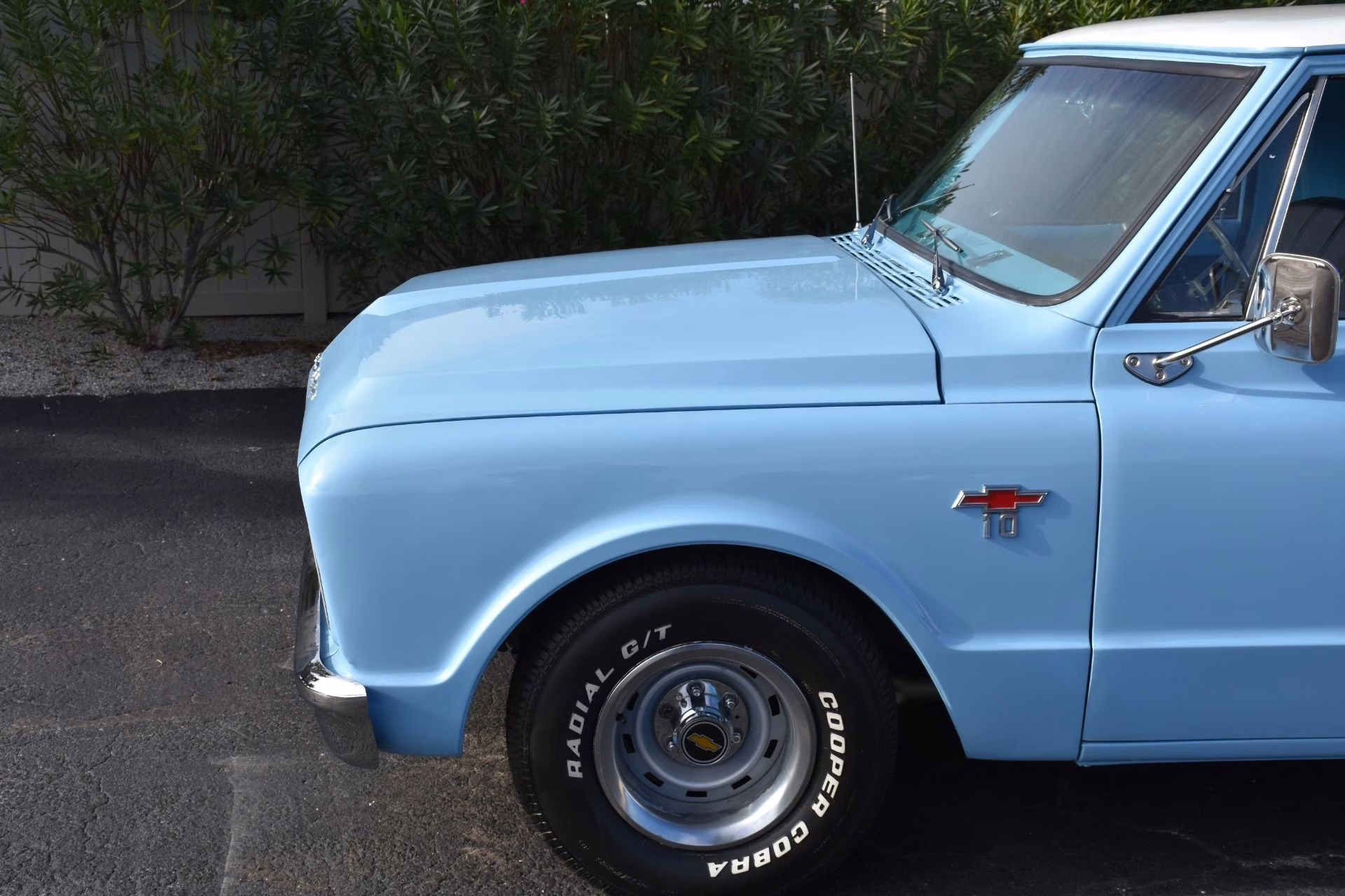 1967 Blue and White Chevrolet C-10