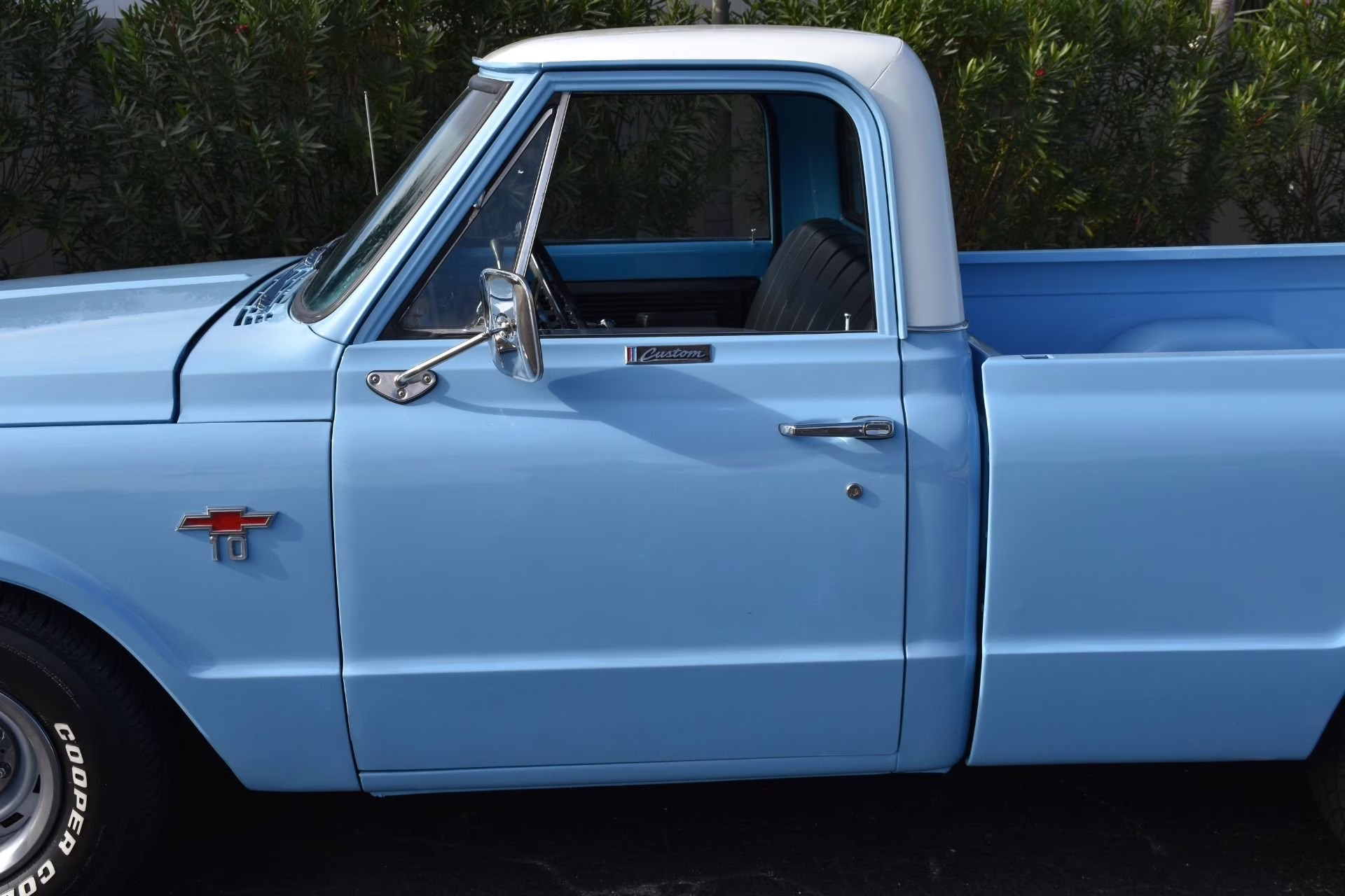 1967 Blue and White Chevrolet C-10