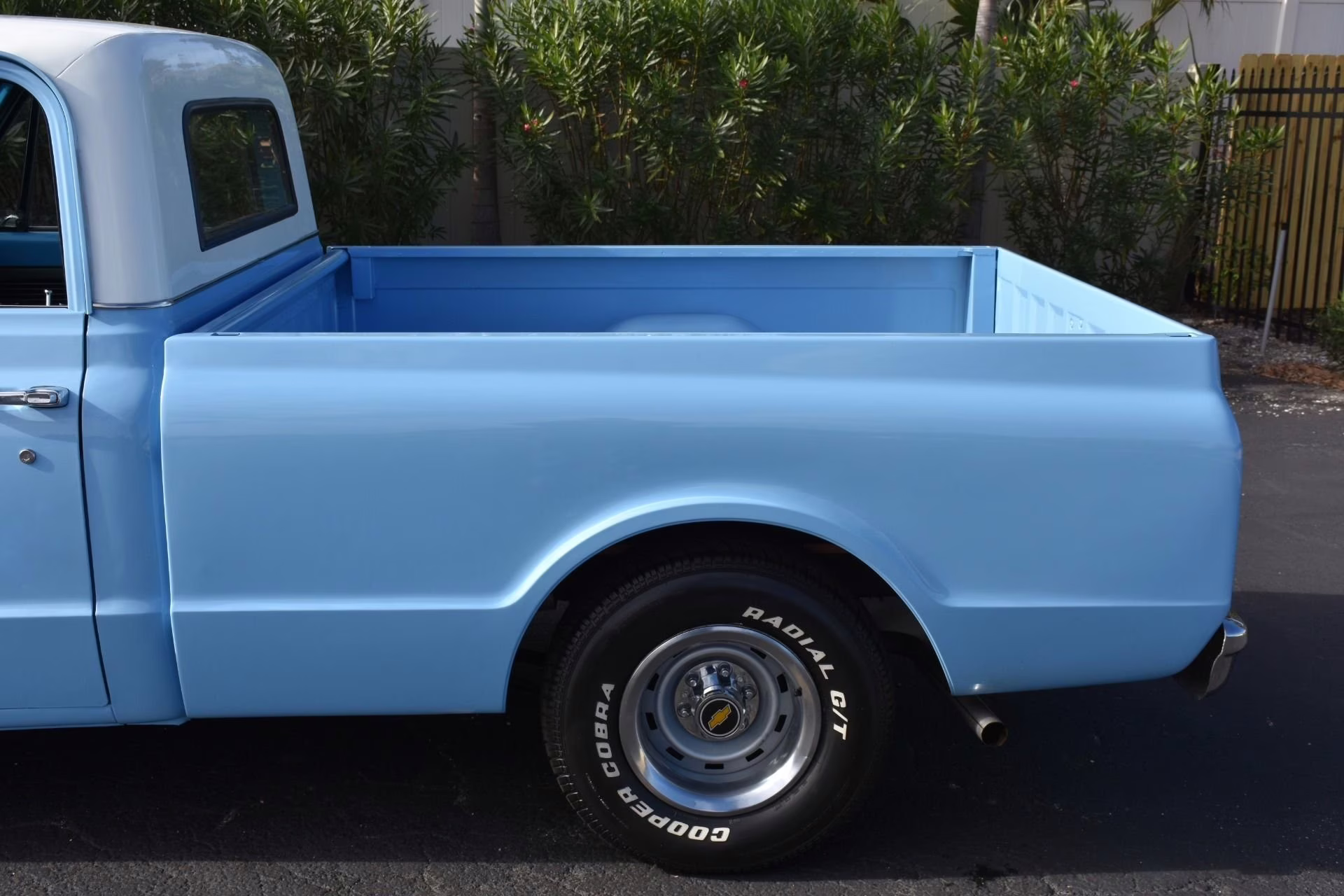 1967 Blue and White Chevrolet C-10