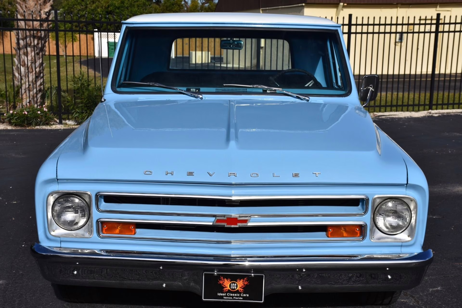1967 Blue and White Chevrolet C-10