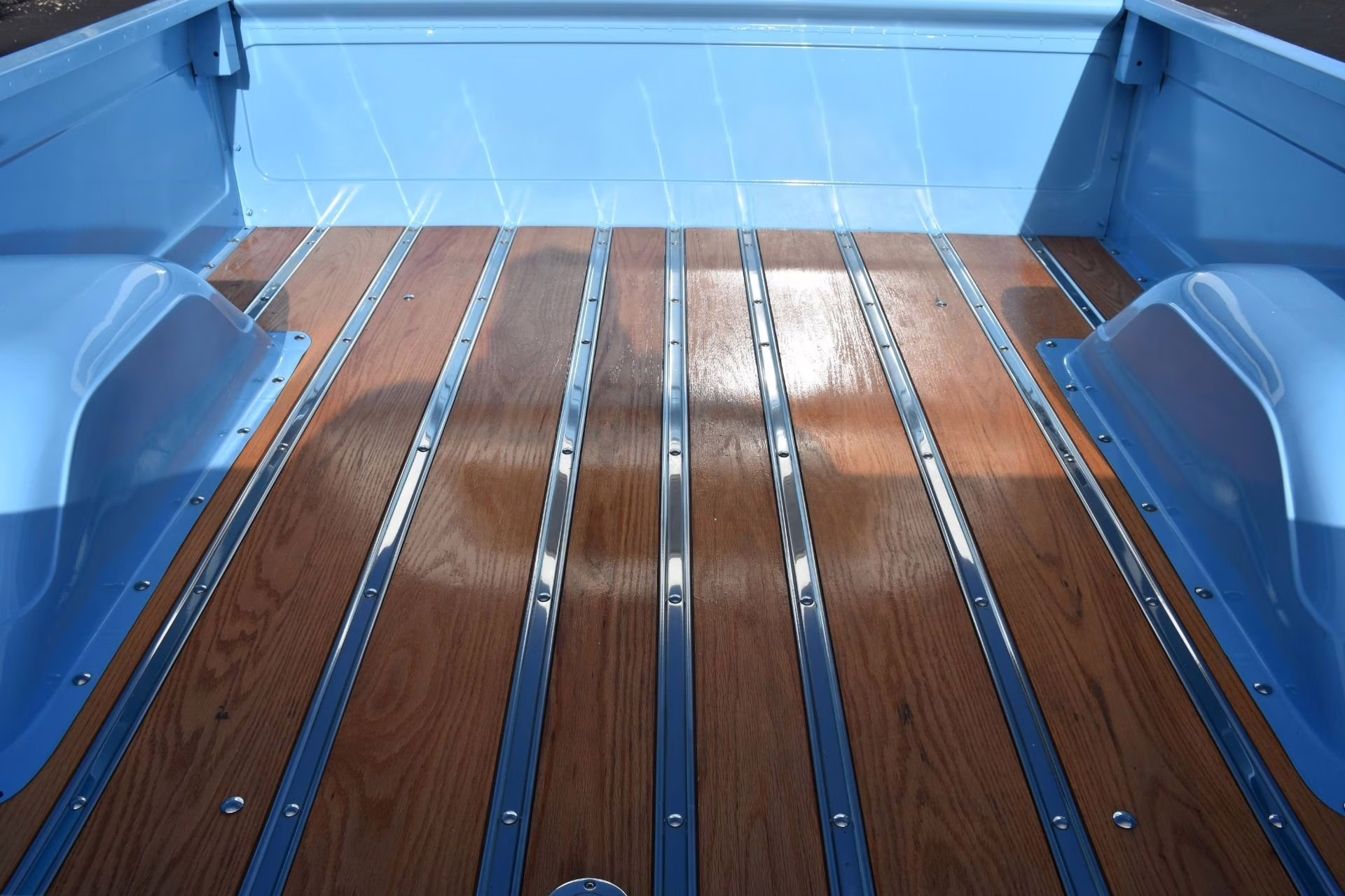 1967 Blue and White Chevrolet C-10