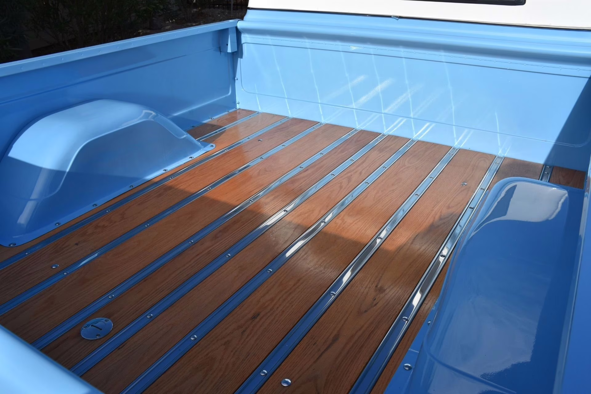 1967 Blue and White Chevrolet C-10