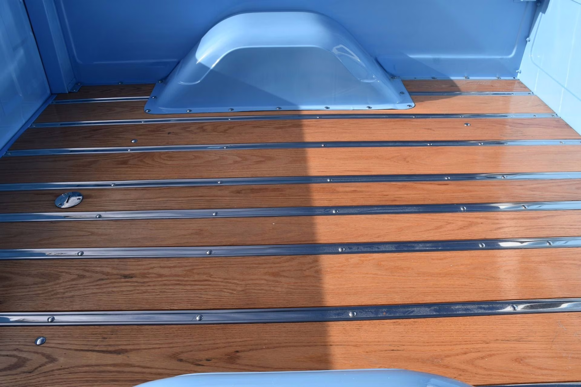 1967 Blue and White Chevrolet C-10