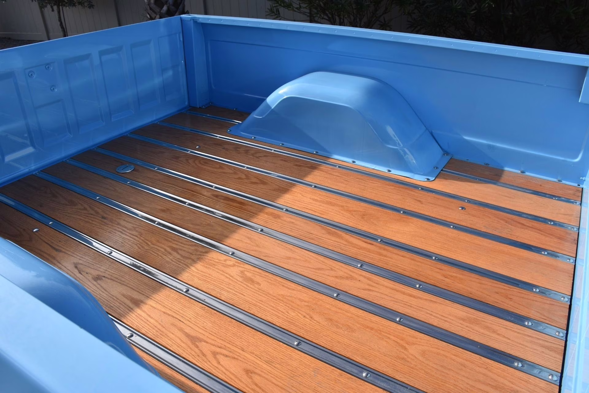 1967 Blue and White Chevrolet C-10