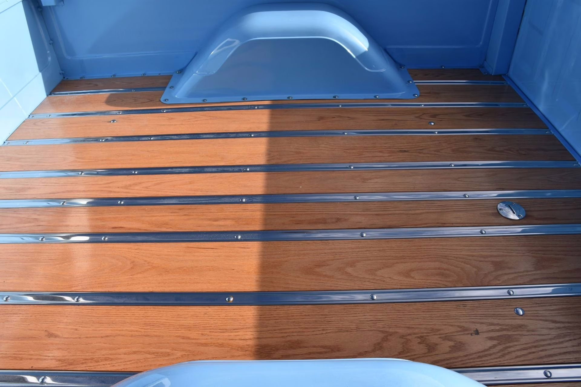 1967 Blue and White Chevrolet C-10