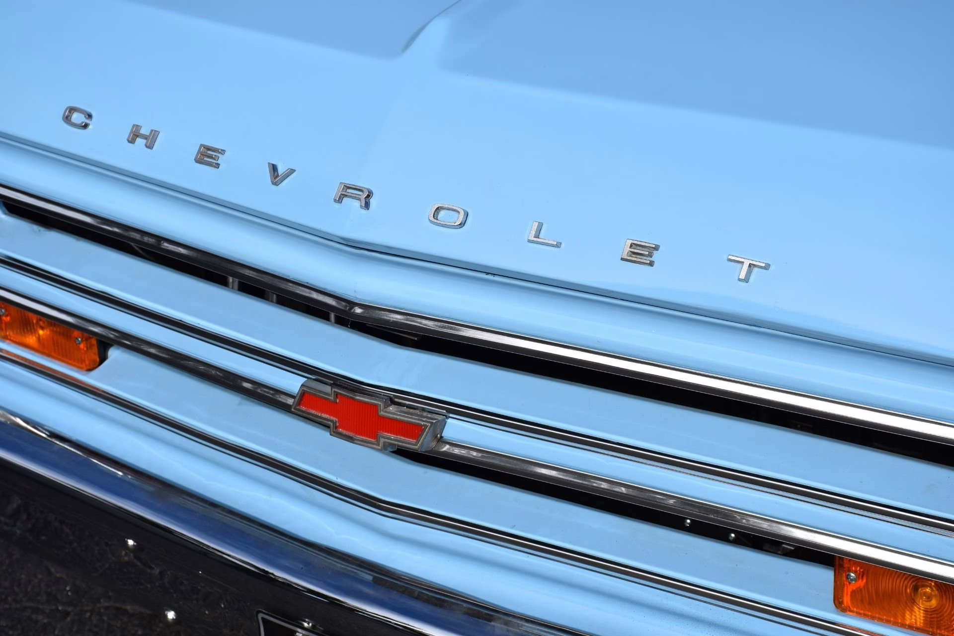 1967 Blue and White Chevrolet C-10