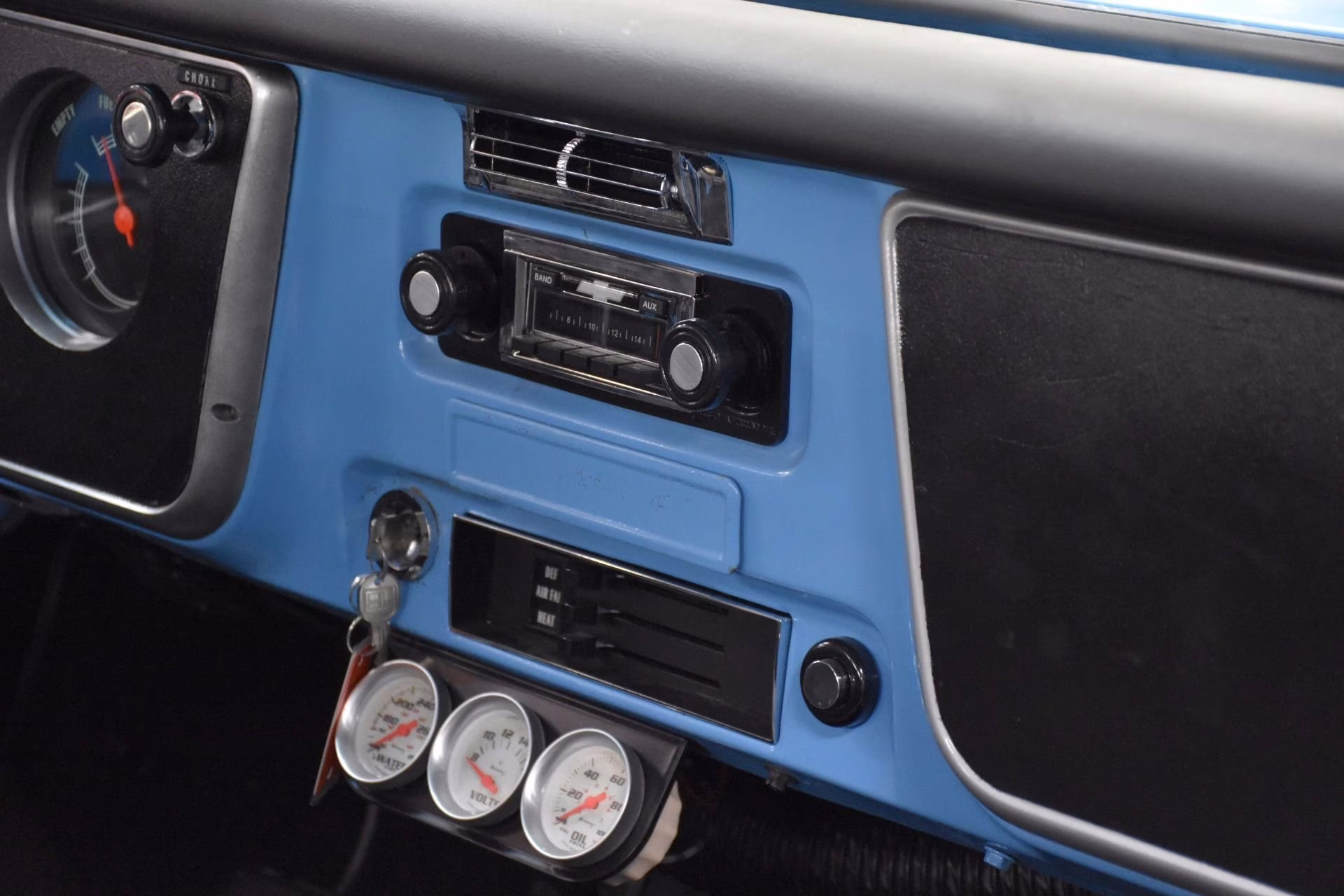 1967 Blue and White Chevrolet C-10