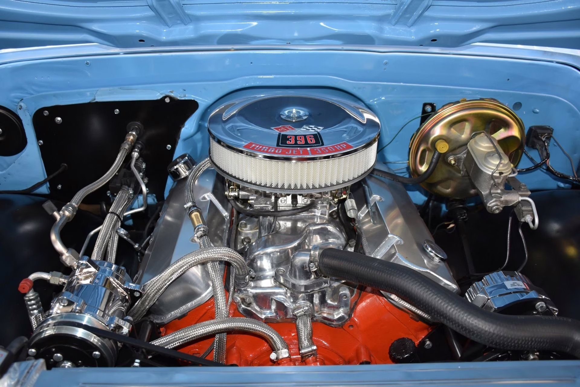 1967 Blue and White Chevrolet C-10