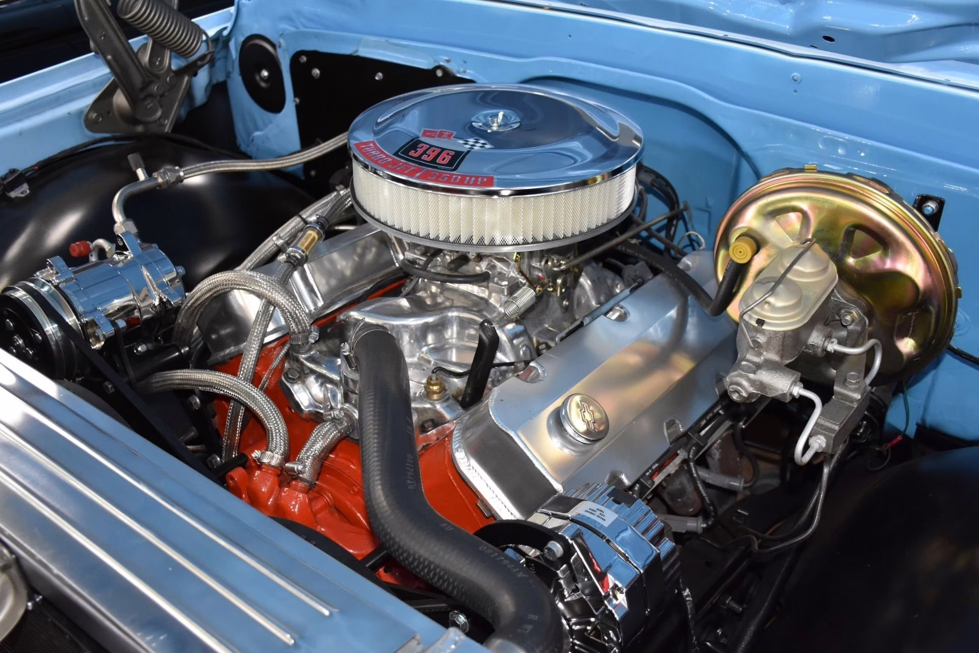 1967 Blue and White Chevrolet C-10