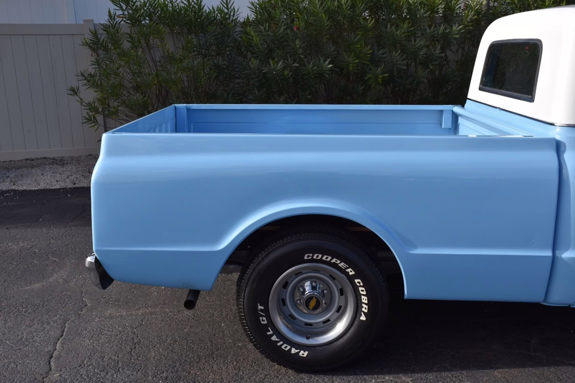 1967 Blue and White Chevrolet C-10