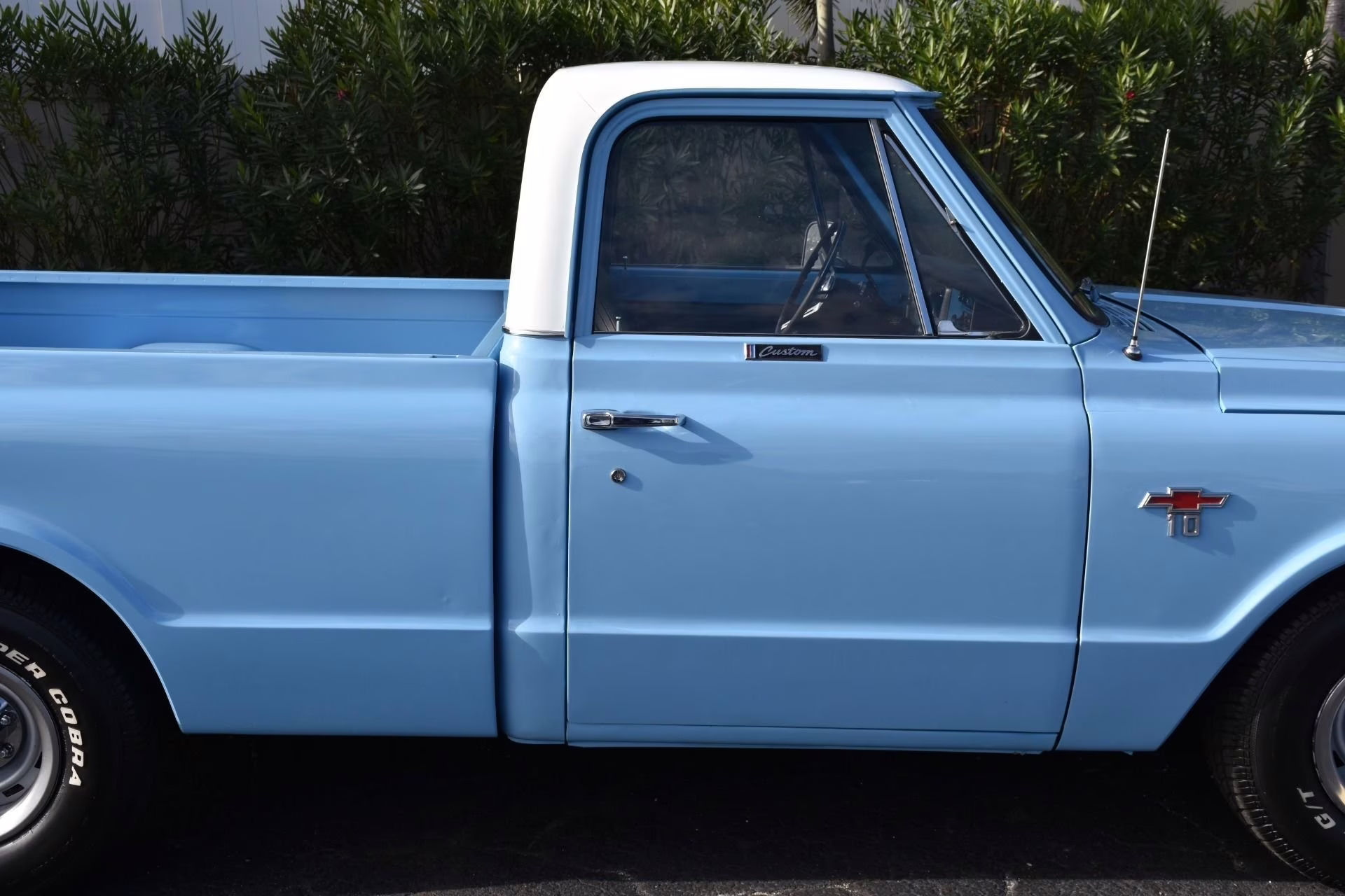 1967 Blue and White Chevrolet C-10
