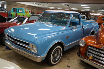 1967 Blue and White Chevrolet C10