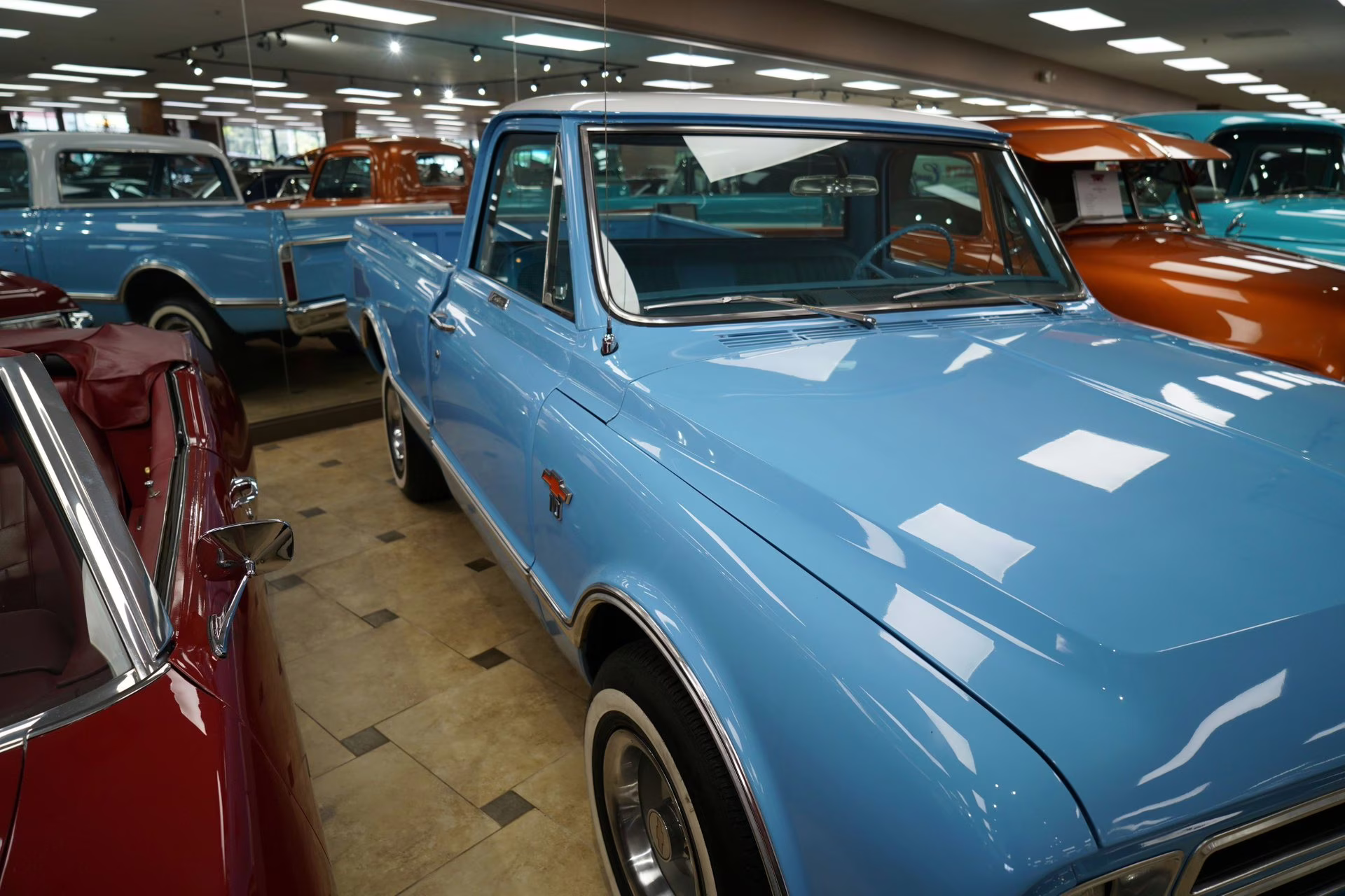 1967 Blue and White Chevrolet C10