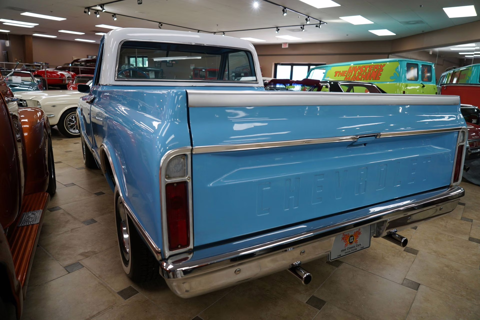 1967 Blue and White Chevrolet C10
