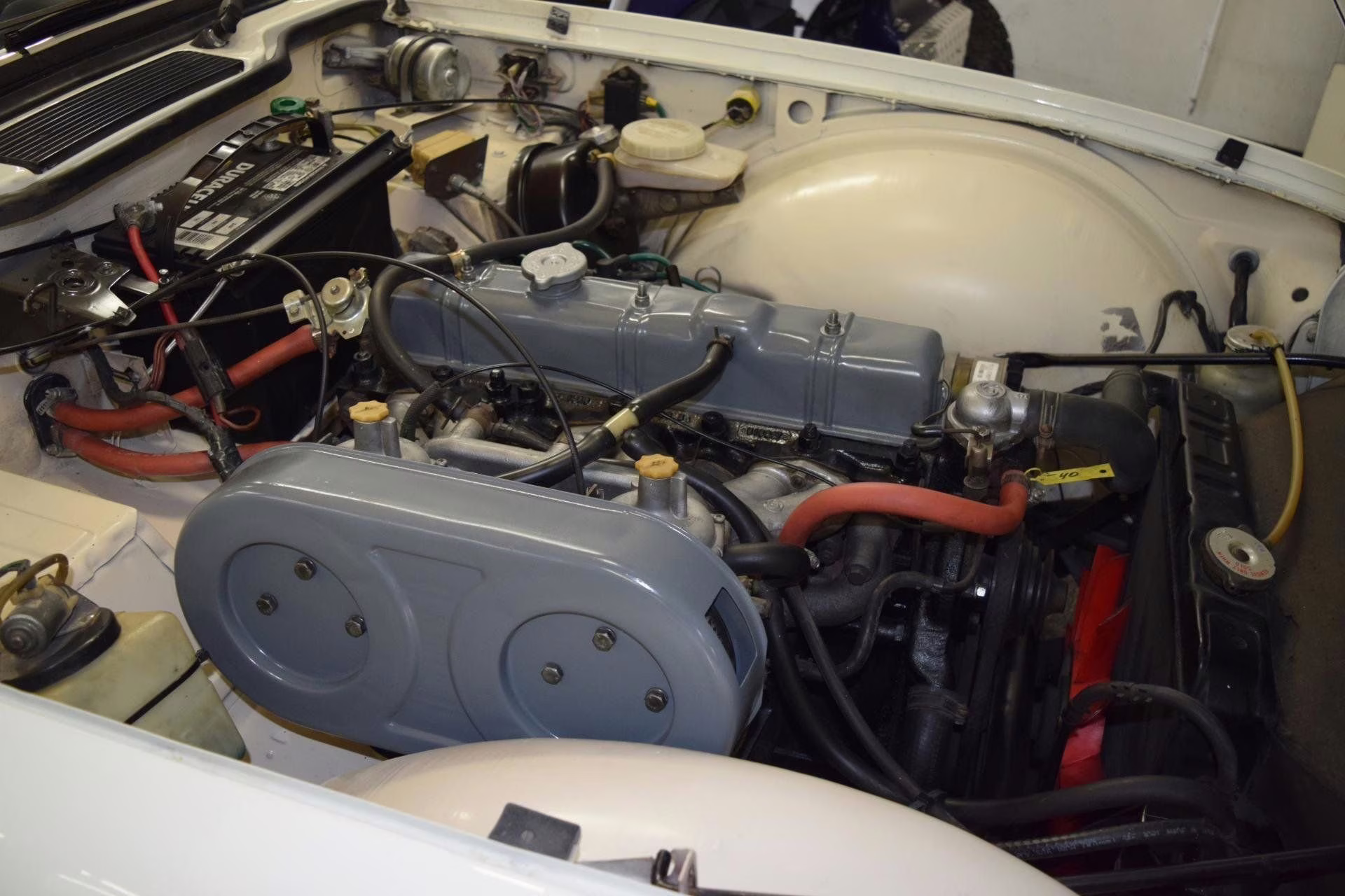 1976 White Triumph TR-6 Convertible