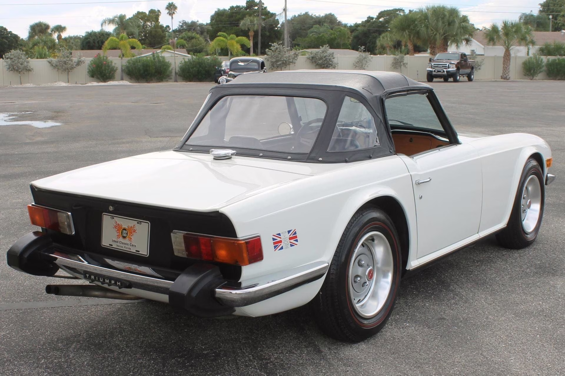1976 White Triumph TR-6 Convertible