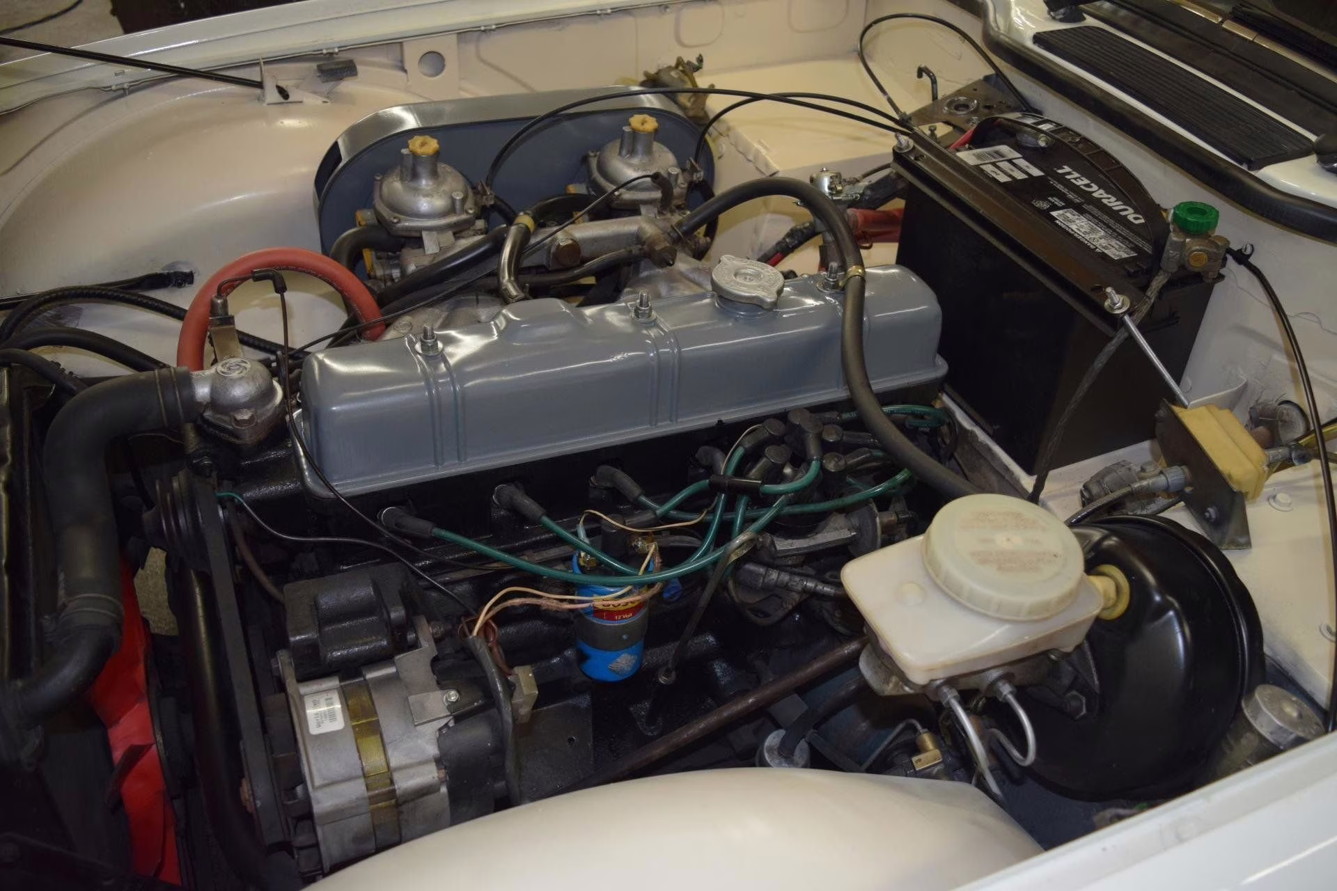 1976 White Triumph TR-6 Convertible