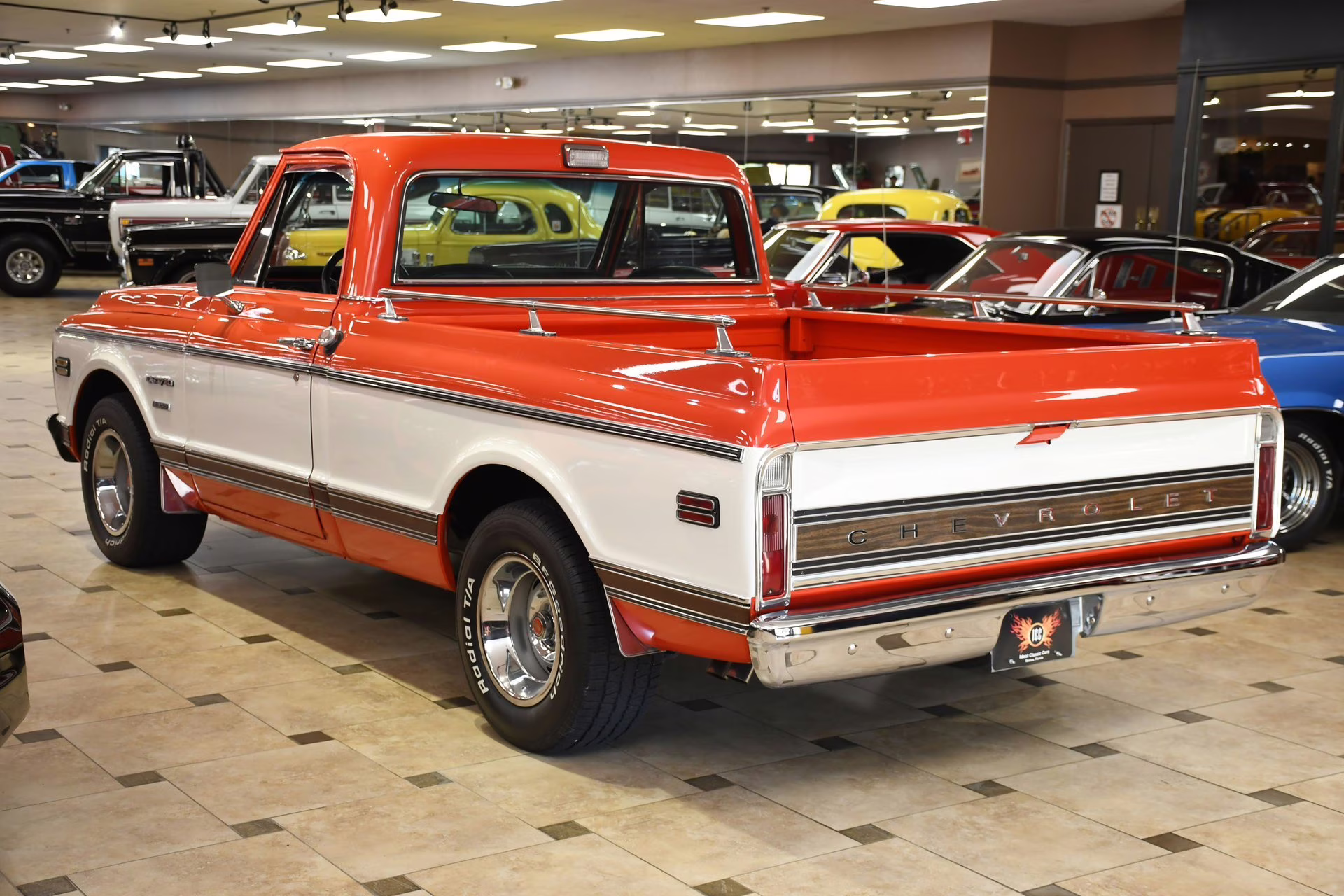 1970 Orange/White Chevrolet C/10