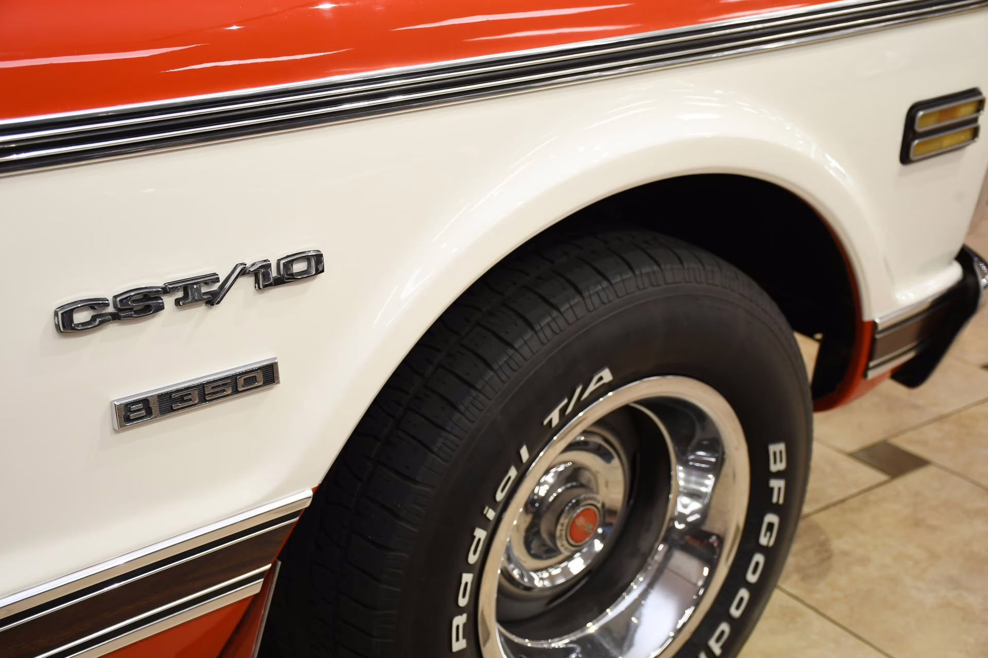 1970 Orange/White Chevrolet C/10