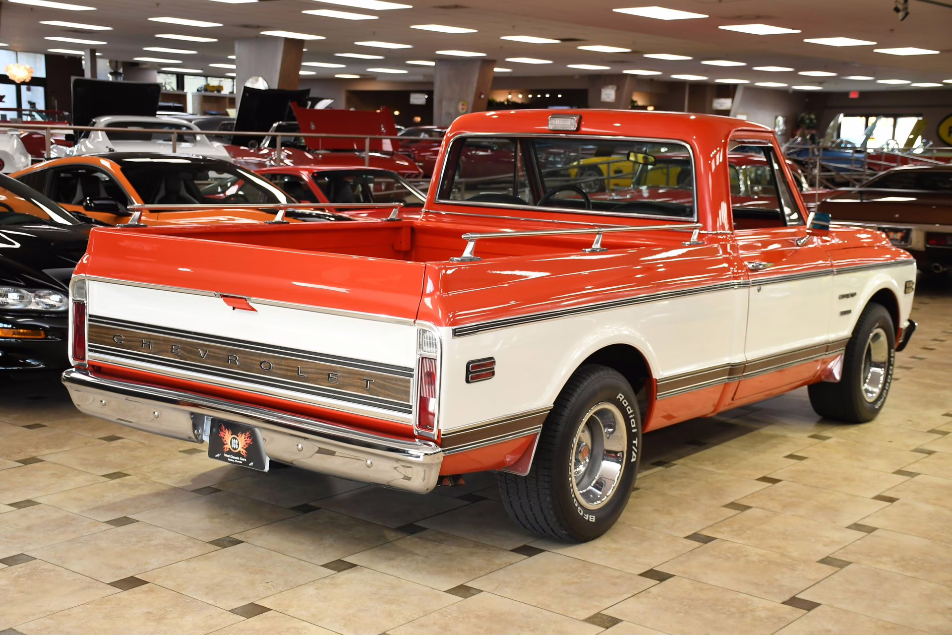 1970 Orange/White Chevrolet C/10