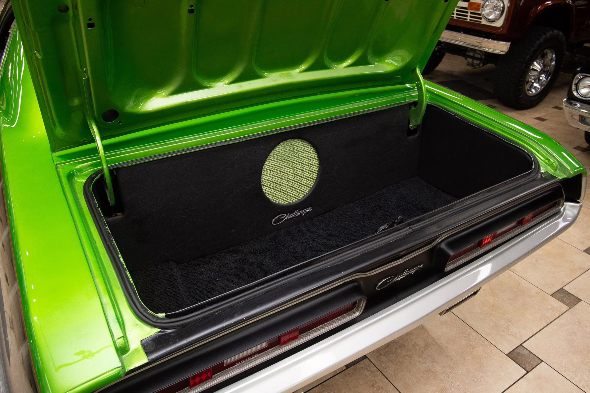 1971 Metallic Green &amp; Silver Dodge Challenger