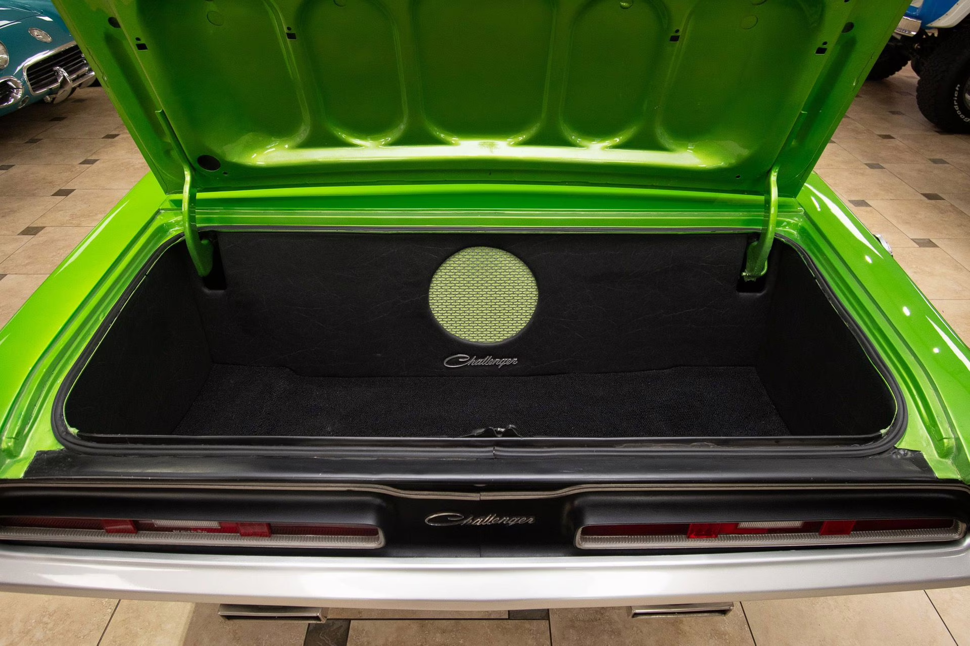 1971 Metallic Green &amp; Silver Dodge Challenger