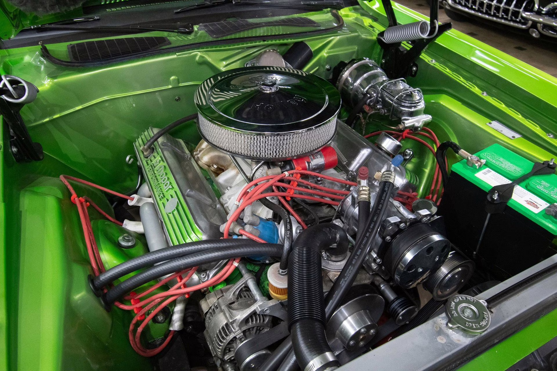 1971 Metallic Green &amp; Silver Dodge Challenger