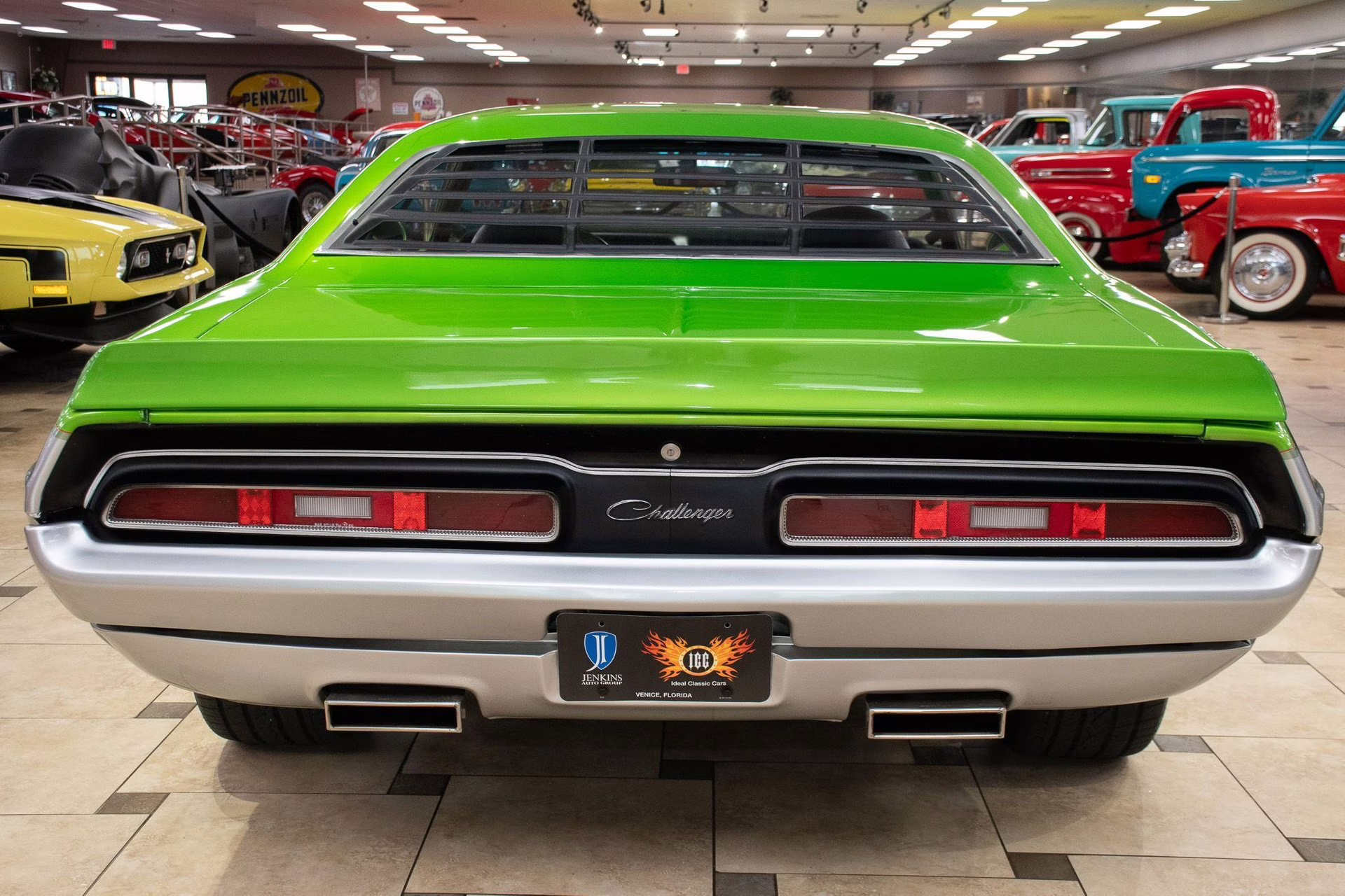 1971 Metallic Green &amp; Silver Dodge Challenger